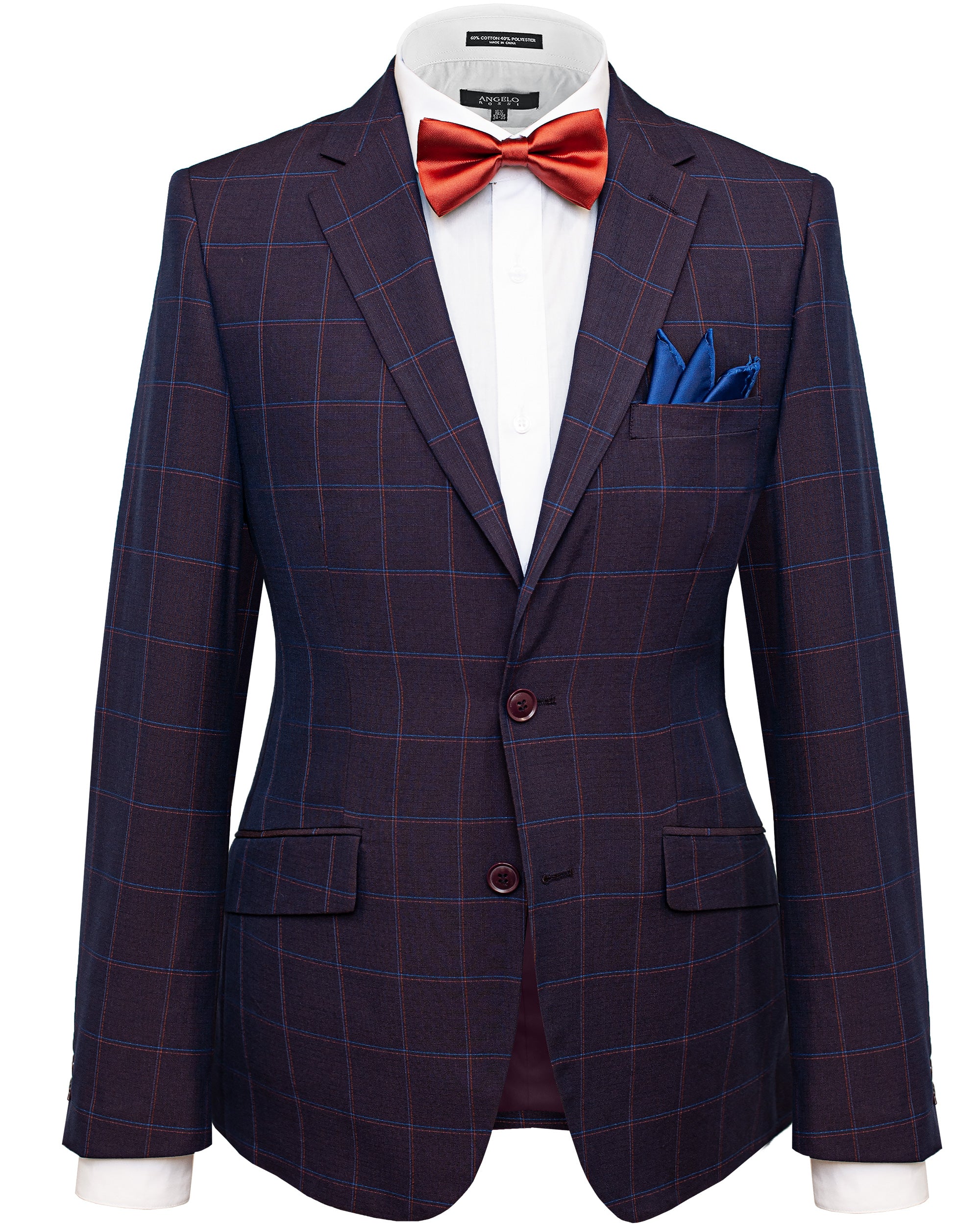 Window Pane Slim Fit Performance Suit