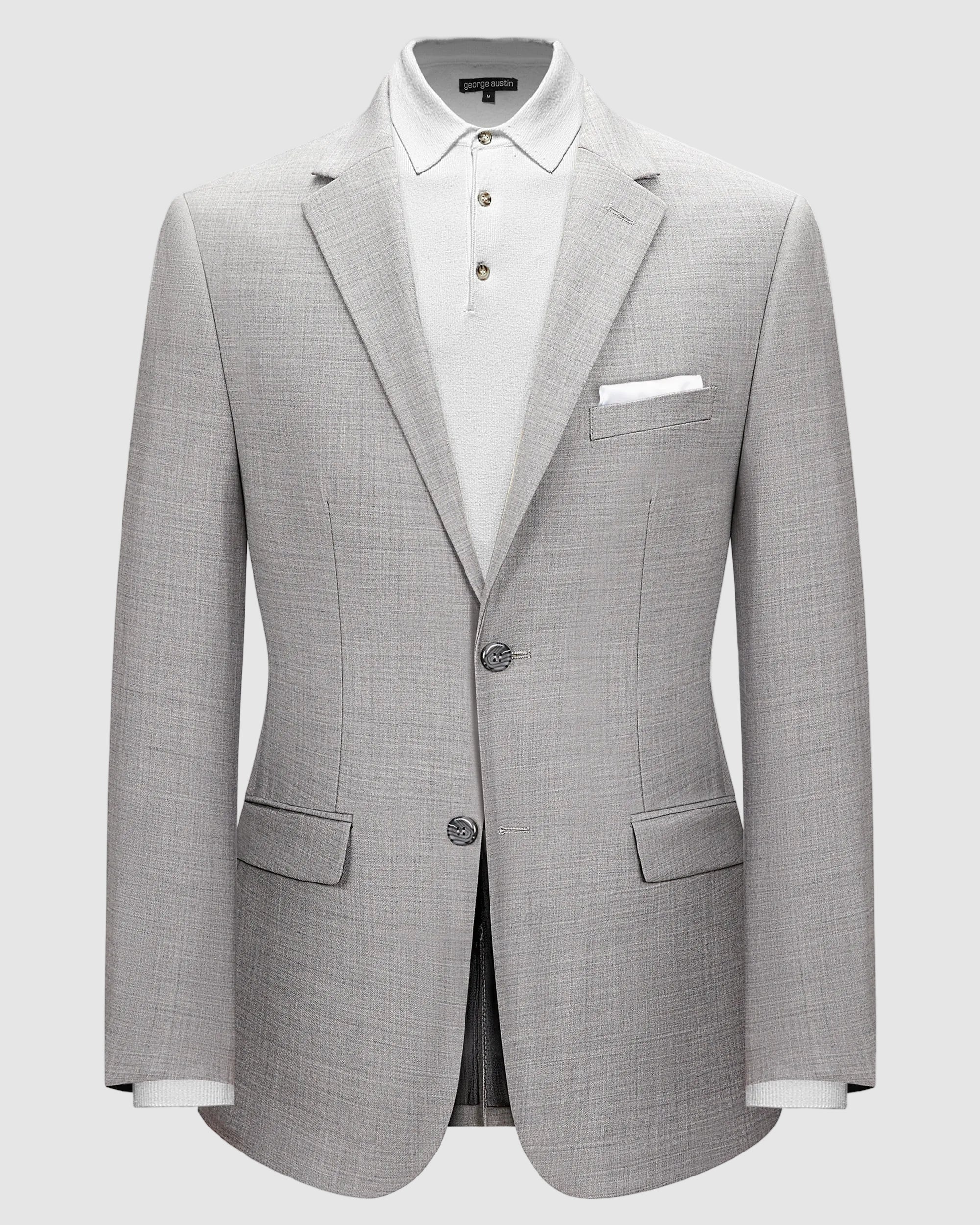 Wool Blend Slim Fit Suit