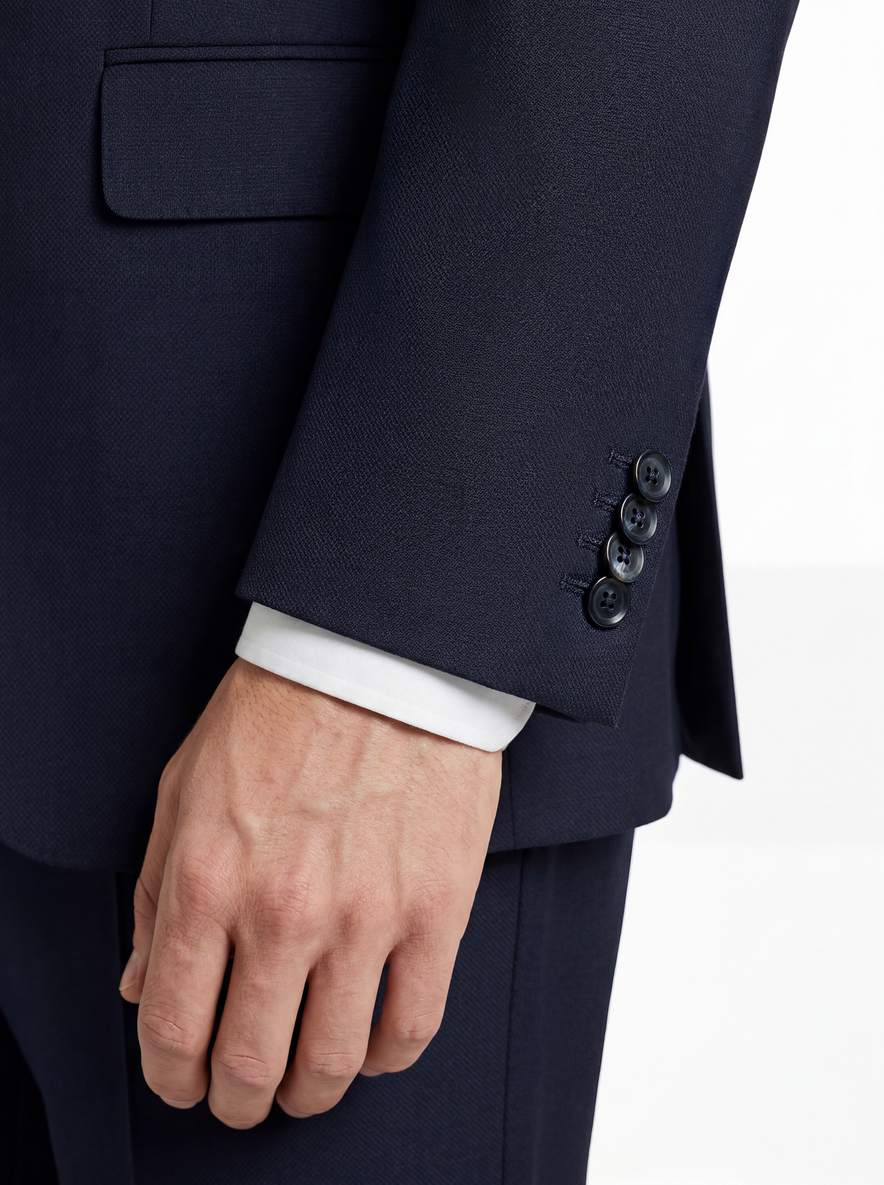 Micro Nailhead Wool Cashmere Modern Fit Suit