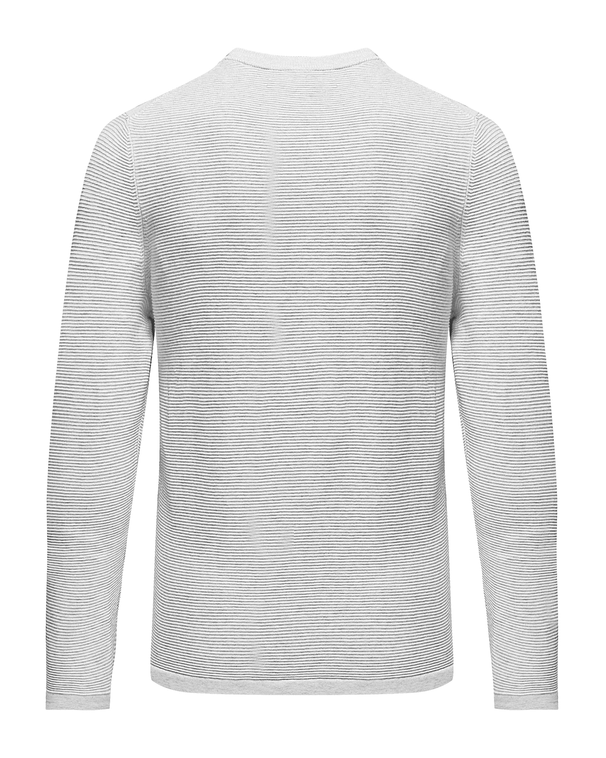 Cotton Ribbed Crew Neck Sweater