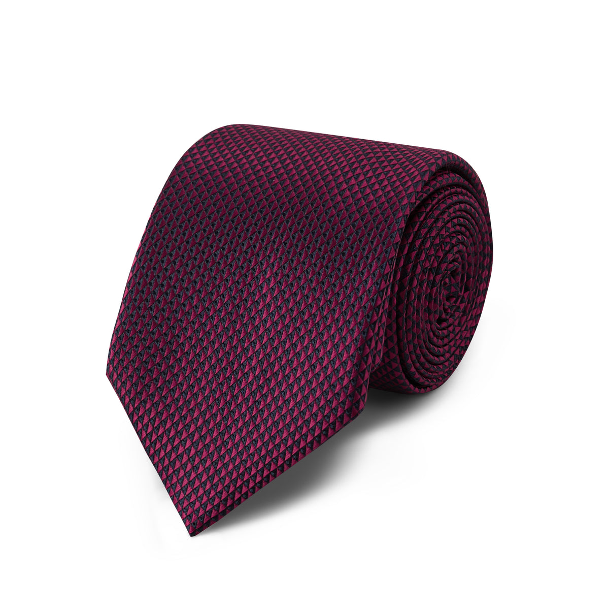 Microfiber geometric dotted tie
