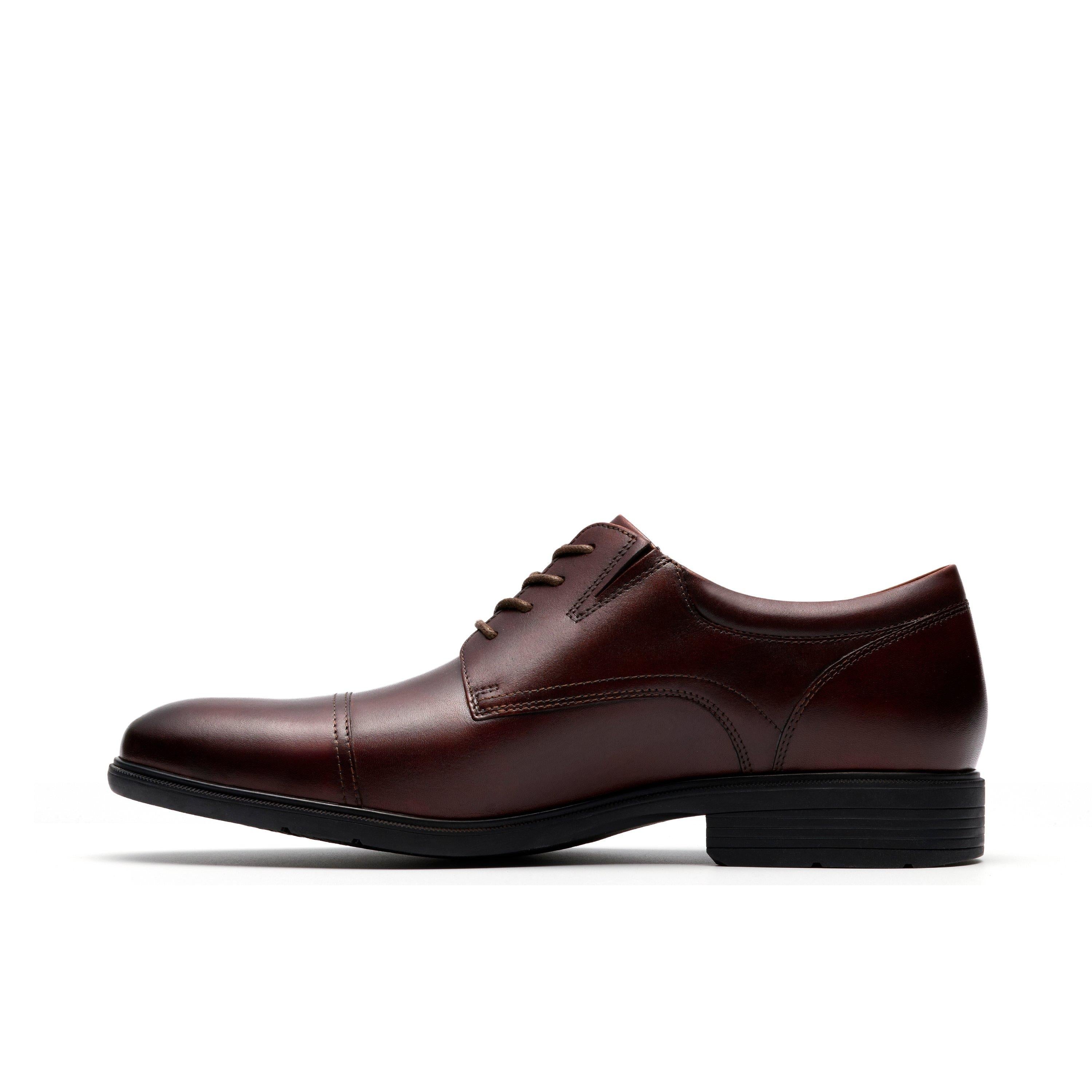 Traditional Leather Cap Toe Derby Dress Shoe