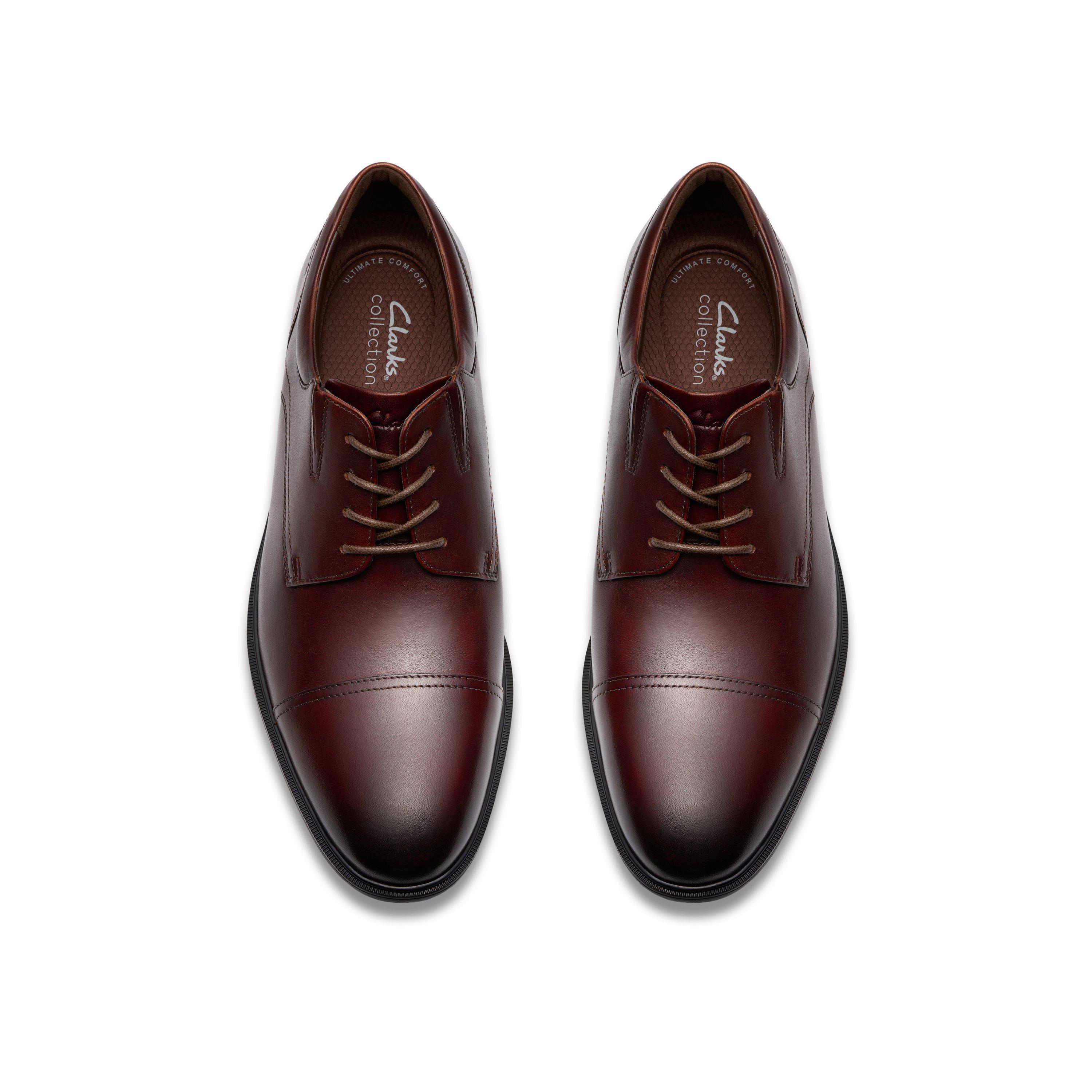 Traditional Leather Cap Toe Derby Dress Shoe