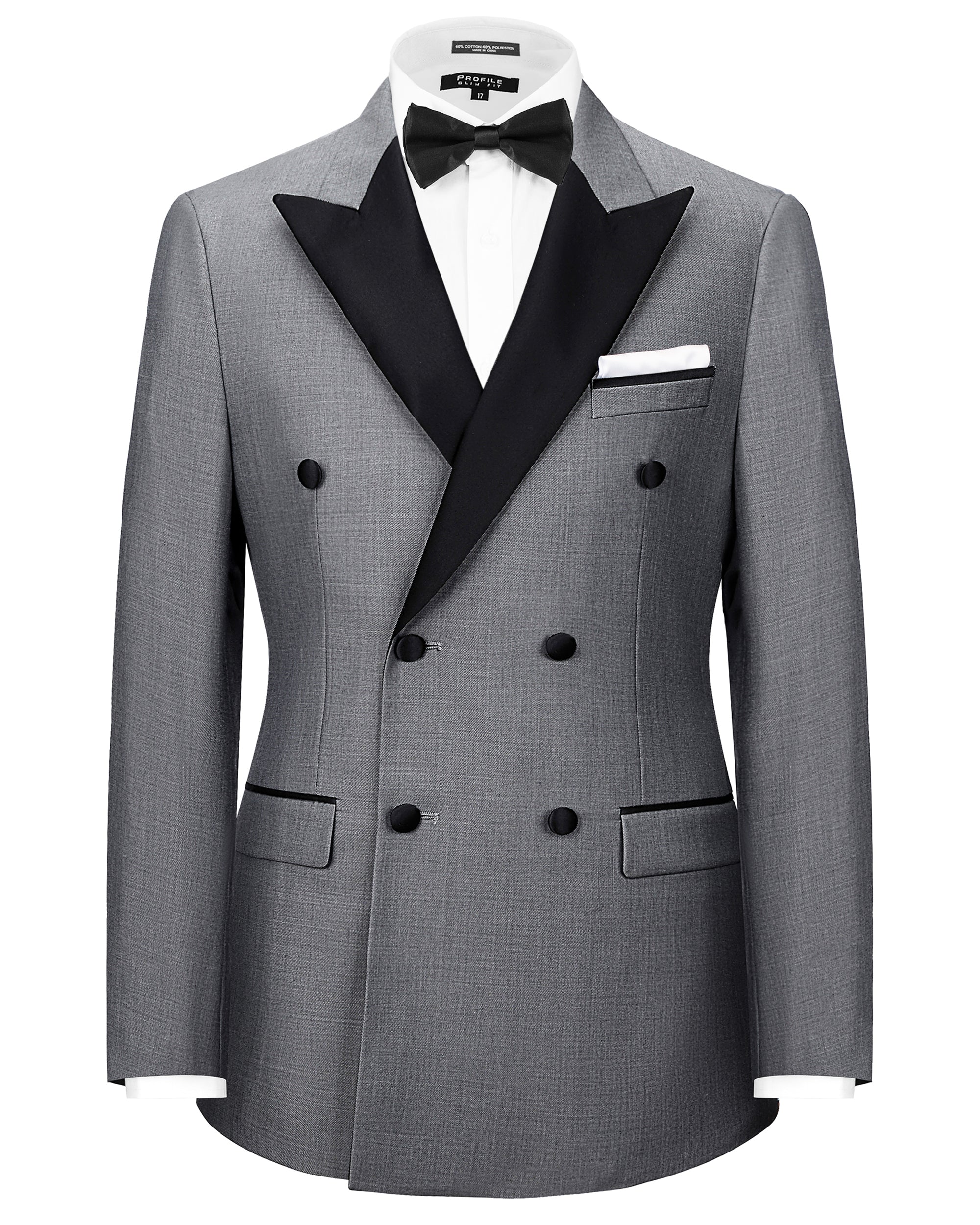 Modern Fit Double Breasted Wool Blend Tuxedo