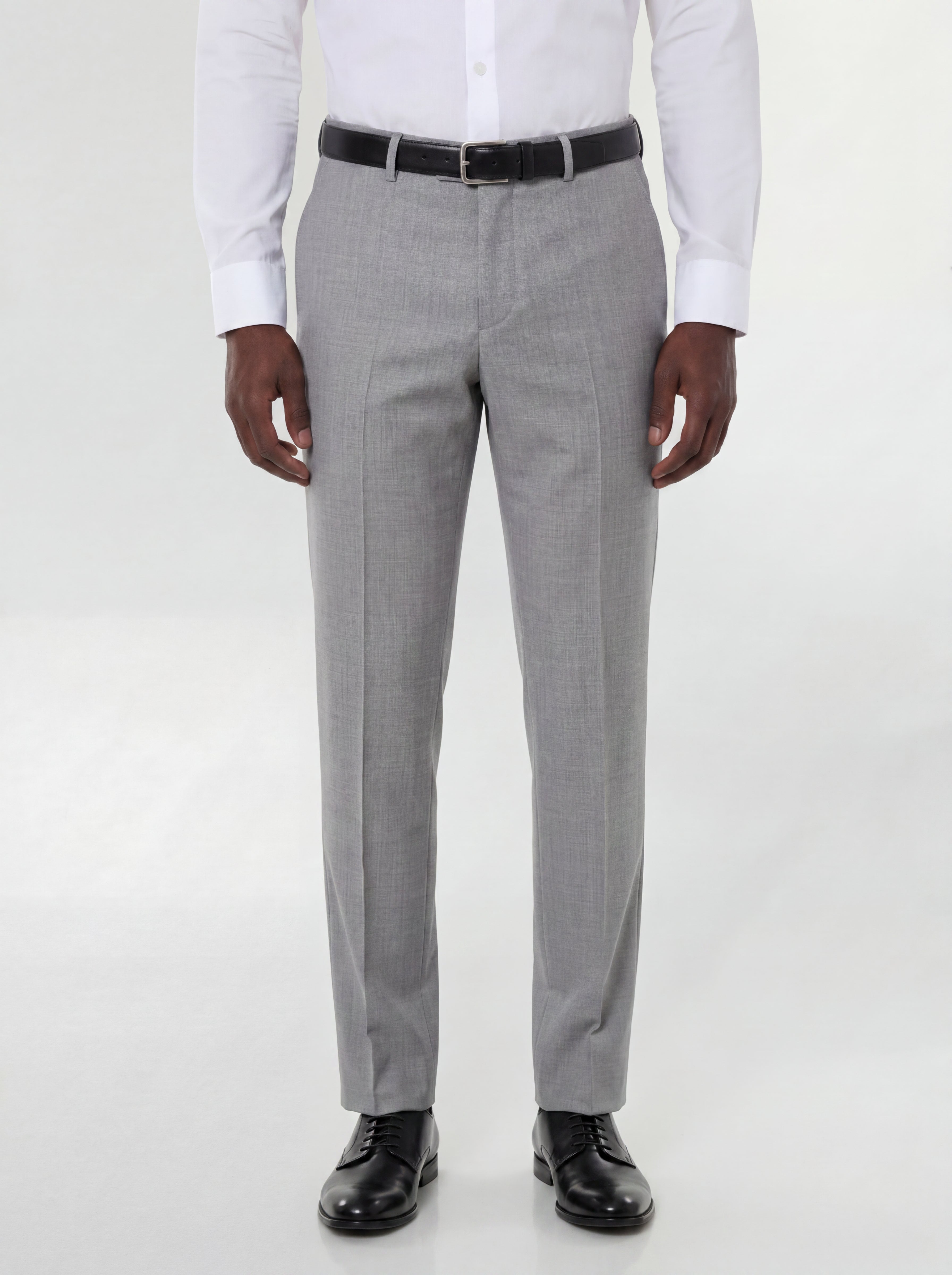 Sharkskin Wool Blend Slim Fit Suit