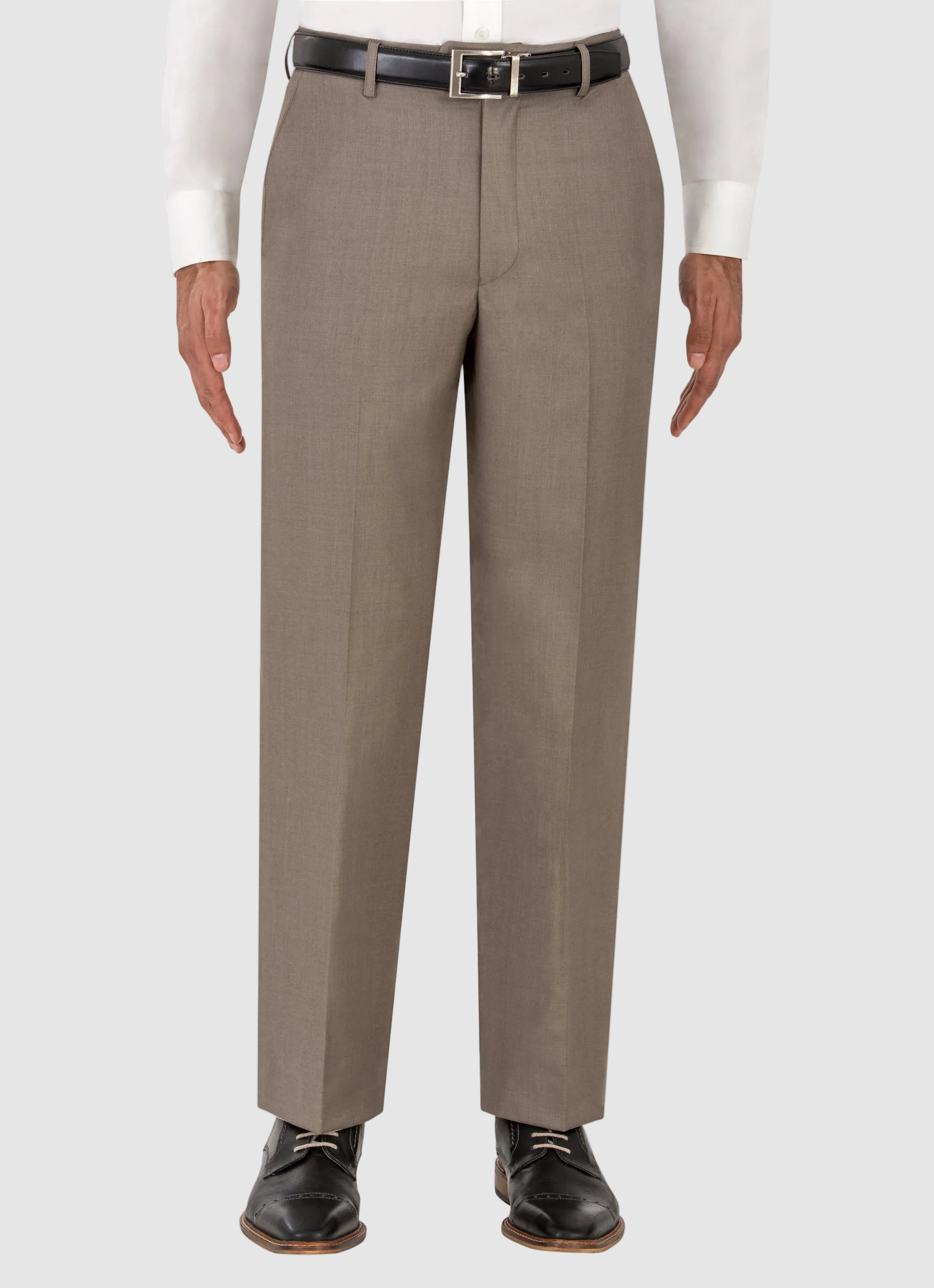 Tan and brown dress pants