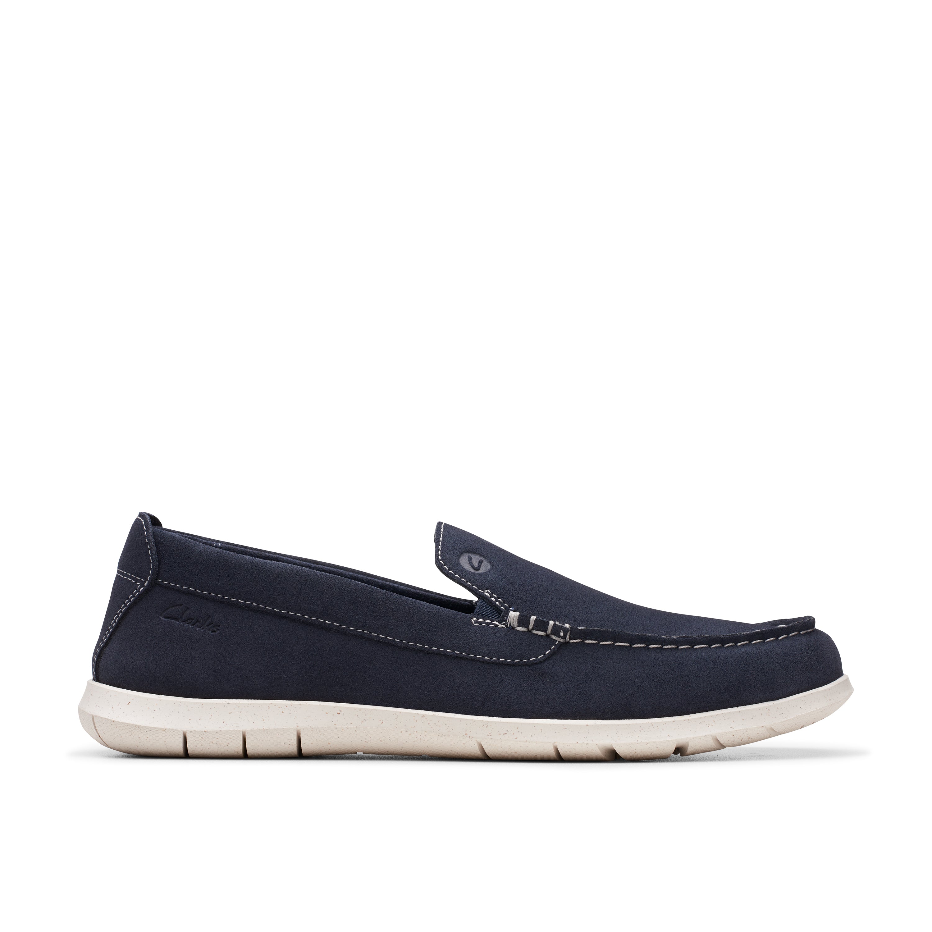 Flexway Step Navy Suede Slip-On Loafer