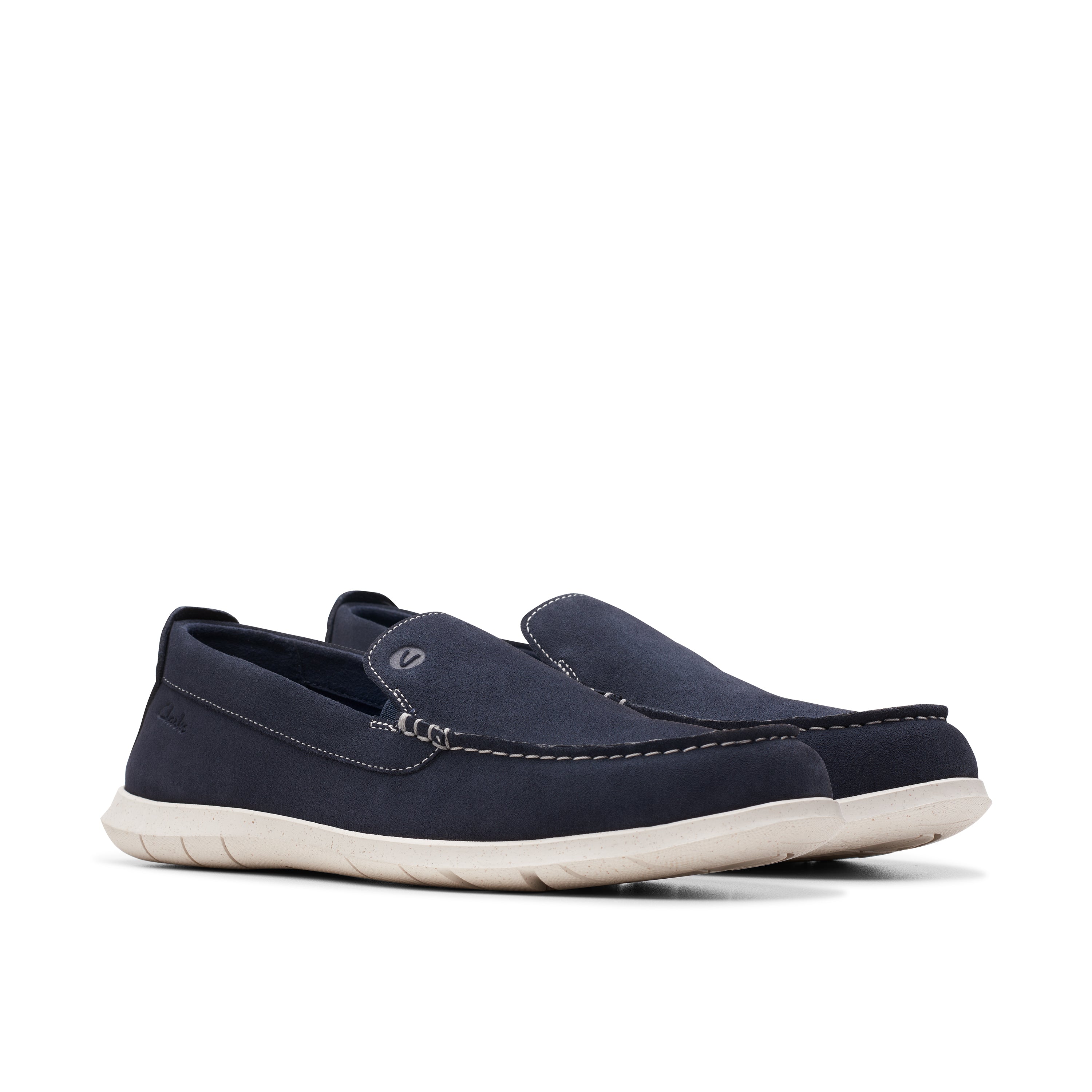 Flexway Step Navy Suede Slip-On Loafer