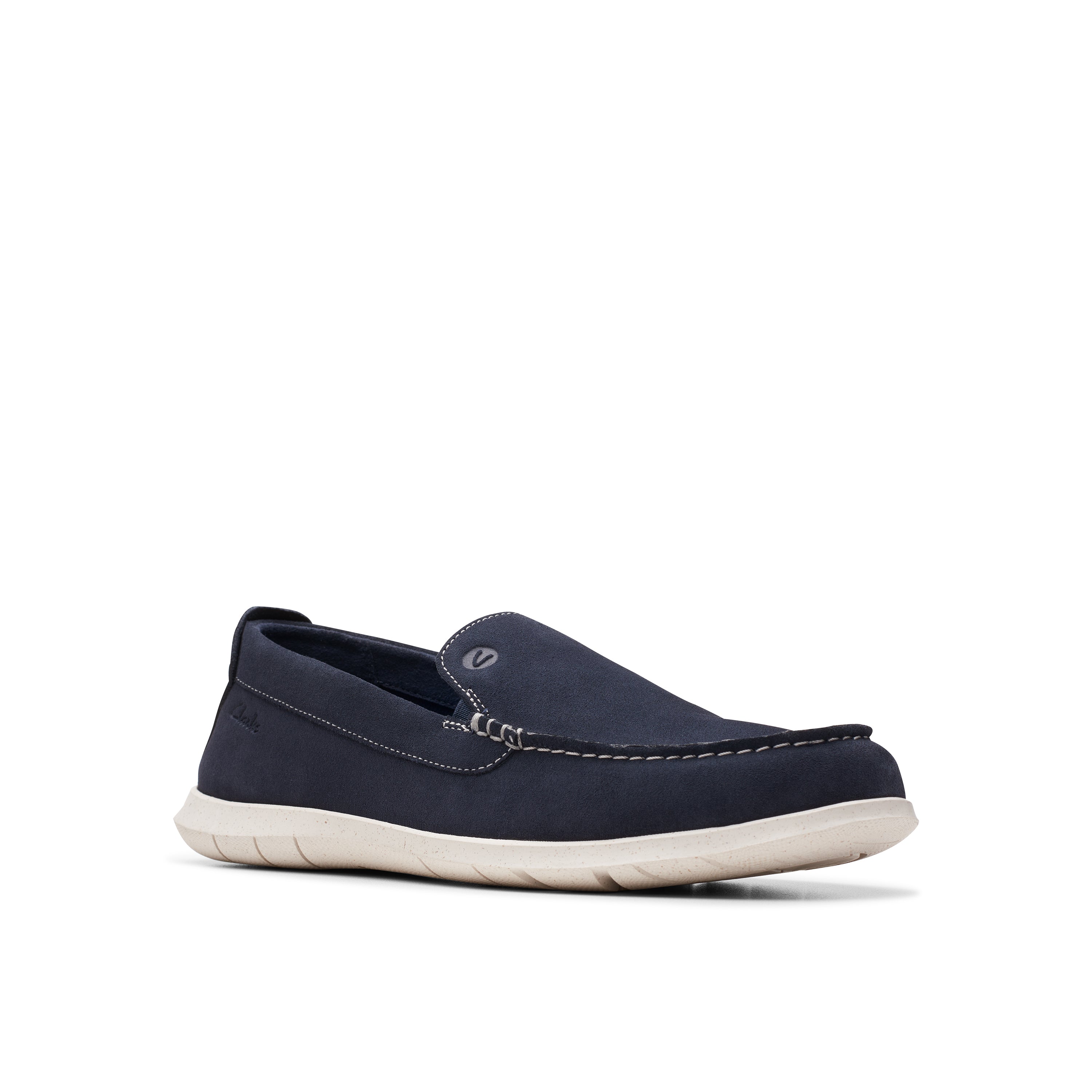 Flexway Step Navy Suede Slip-On Loafer