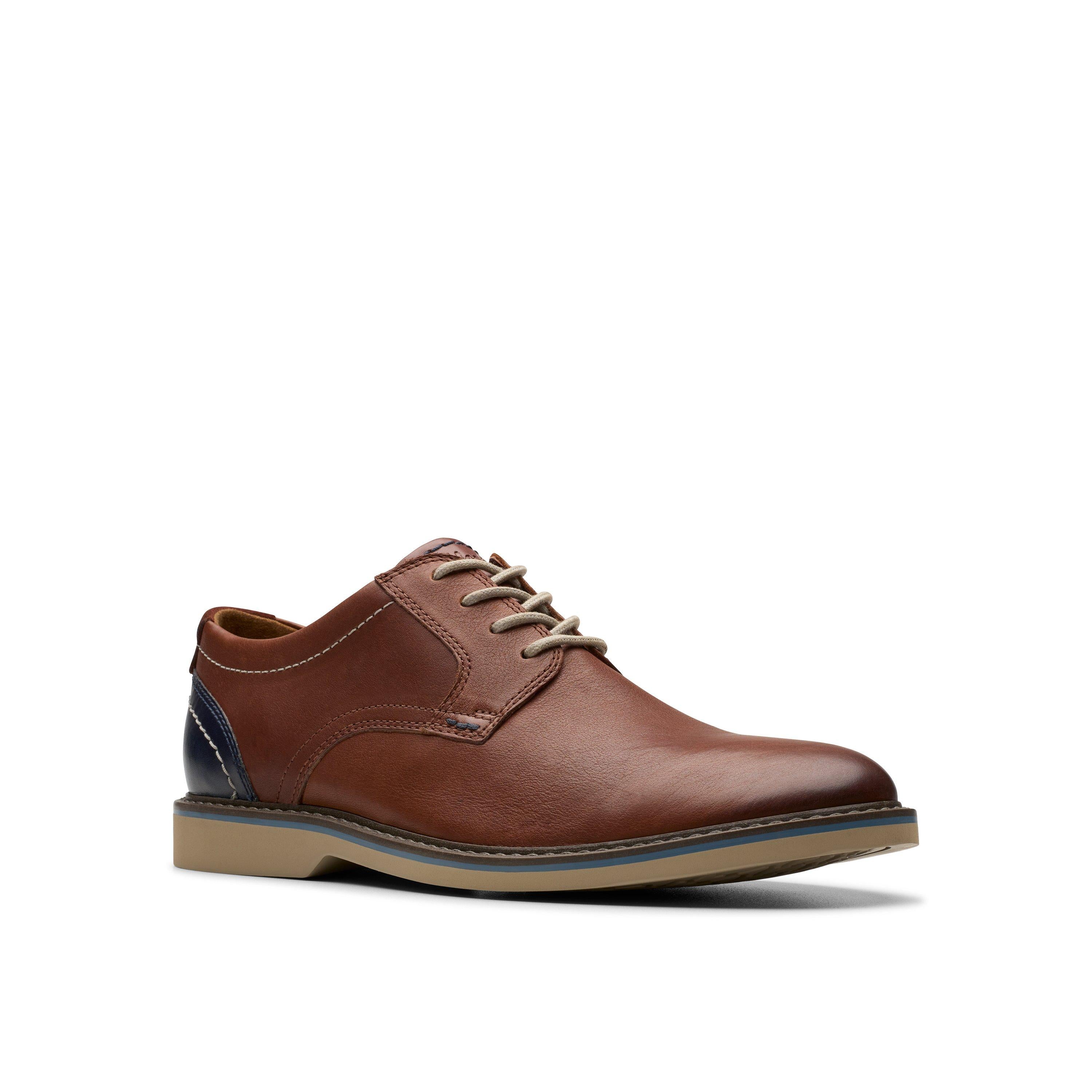 Casual Plain Toe Derby with Contrast Sole Shoe