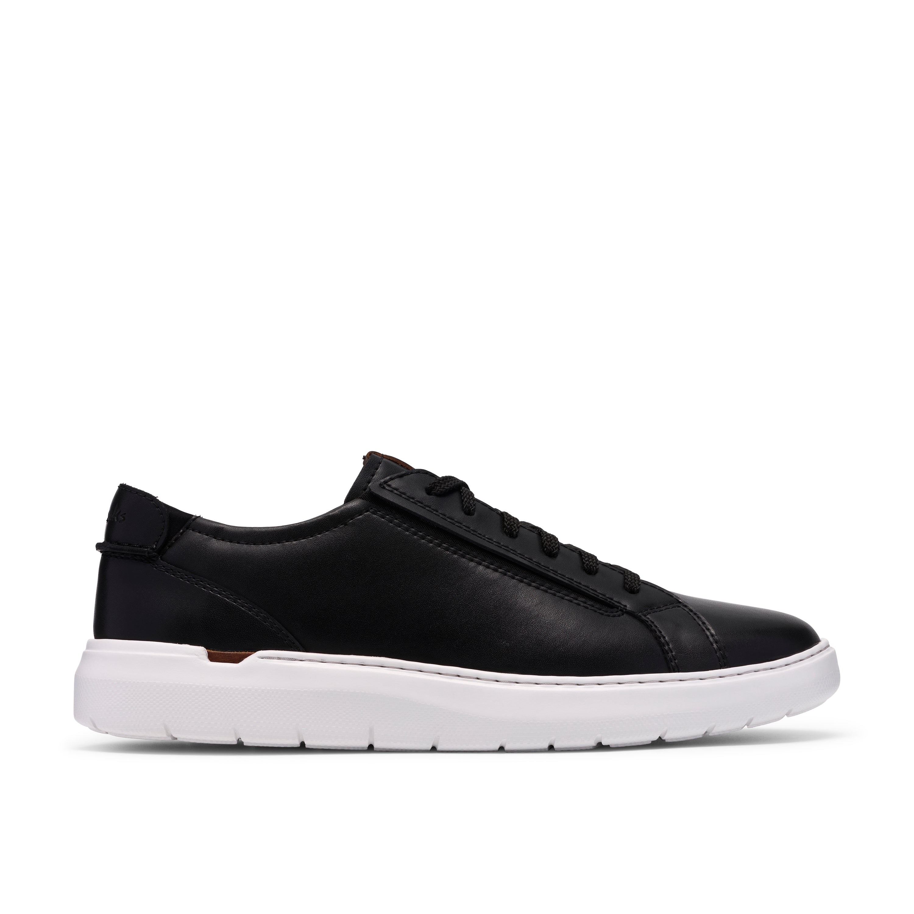 Flexwell Lace Black Leather Sneakers
