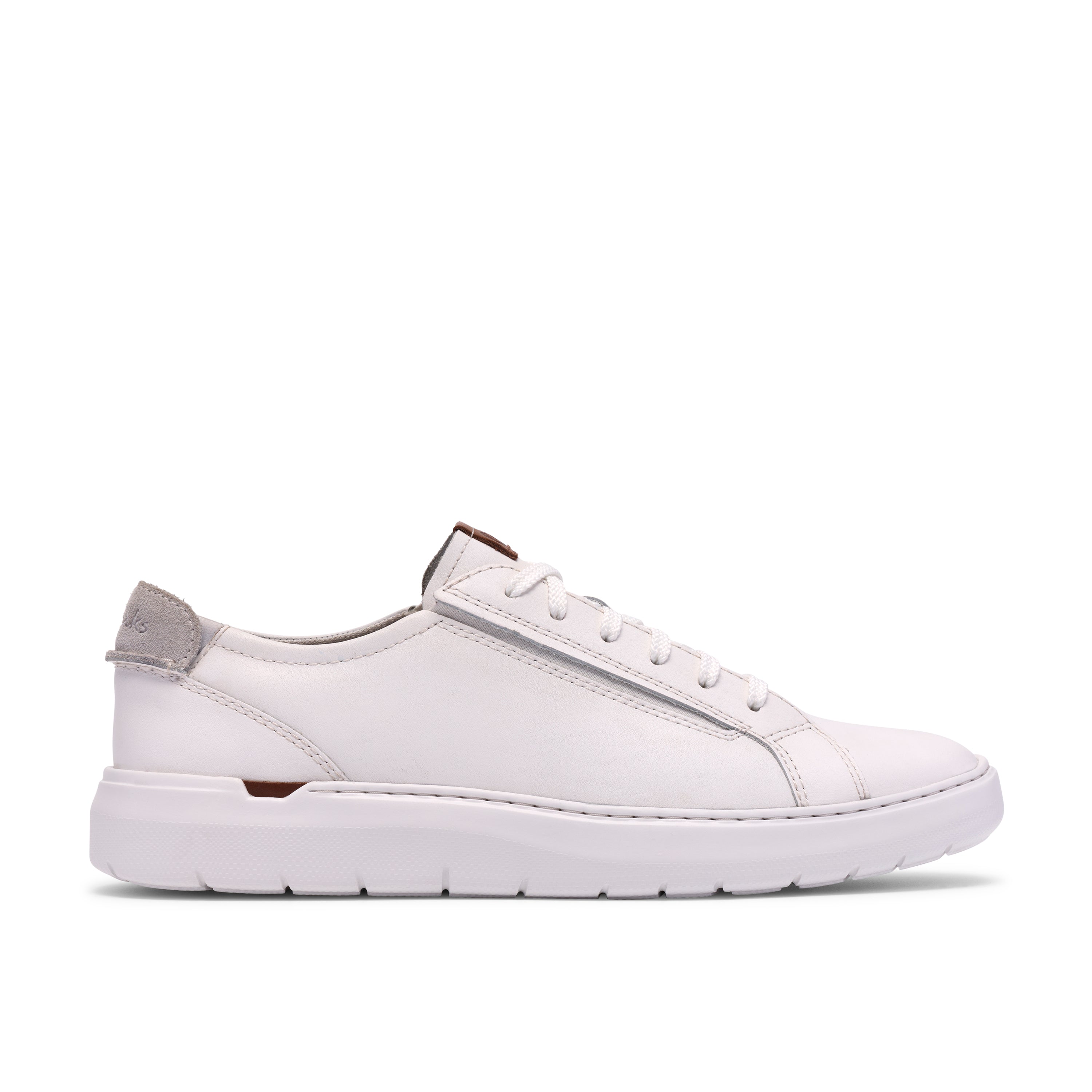 Flexwell Lace White Leather Sneakers