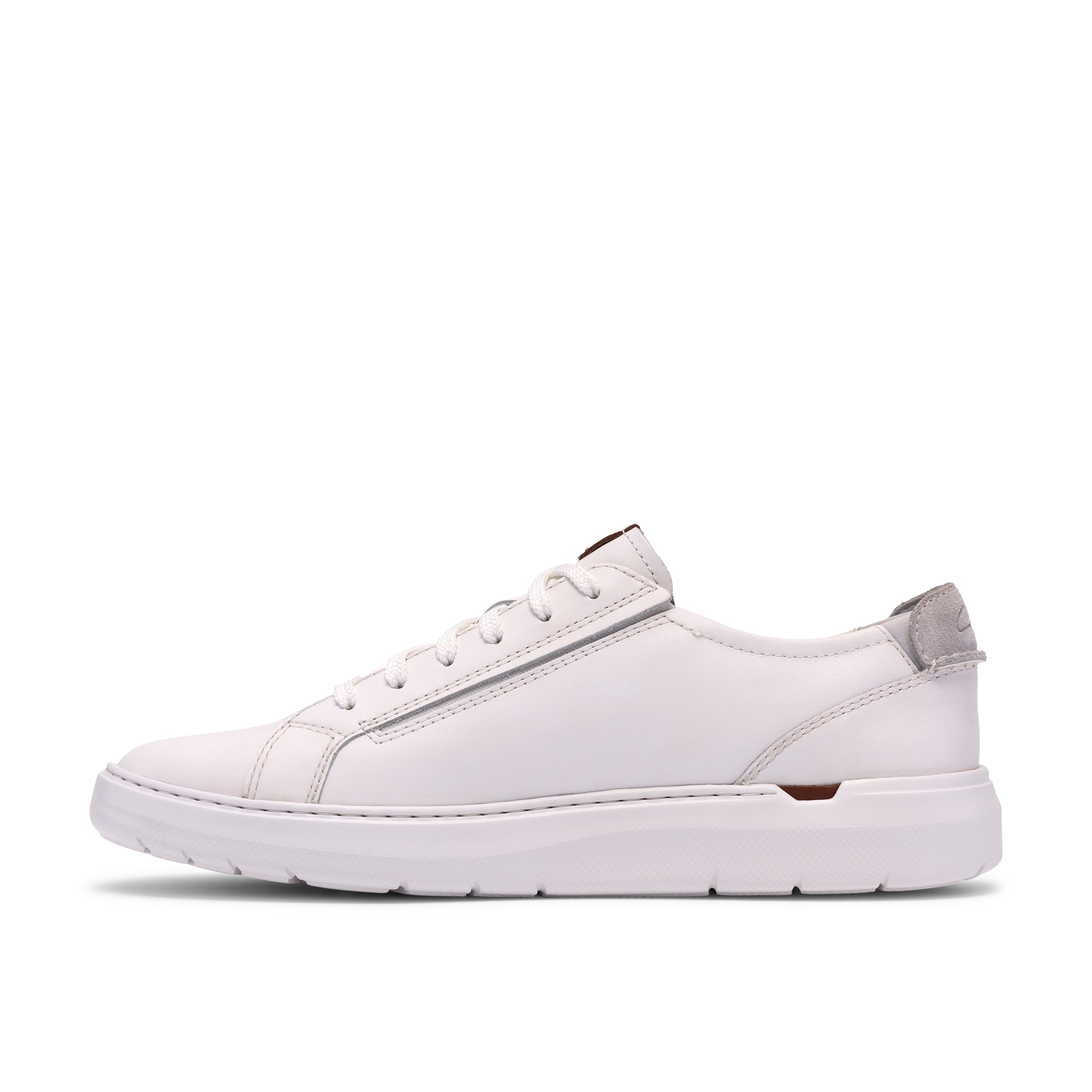 Flexwell Lace White Leather Sneakers