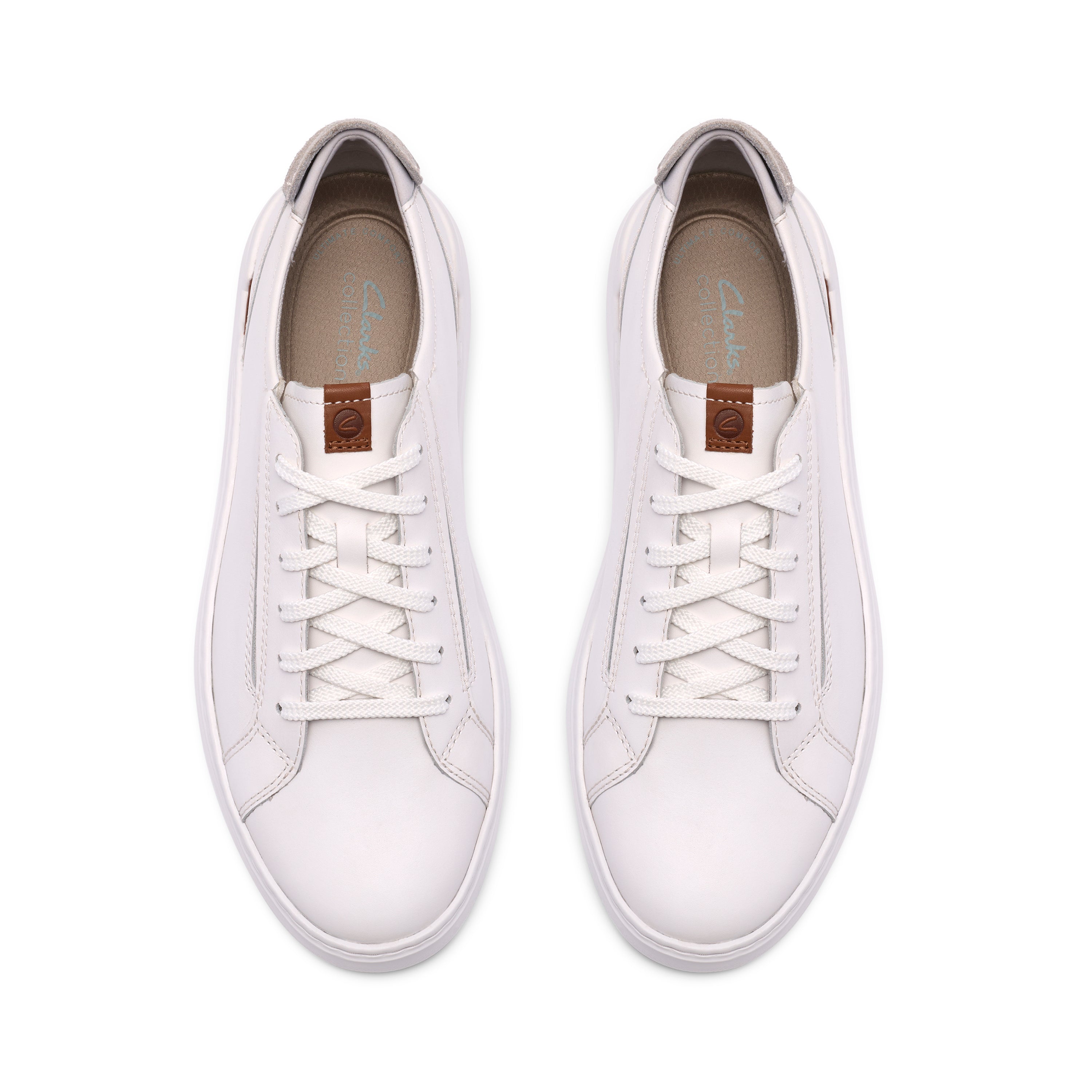 Flexwell Lace White Leather Sneakers