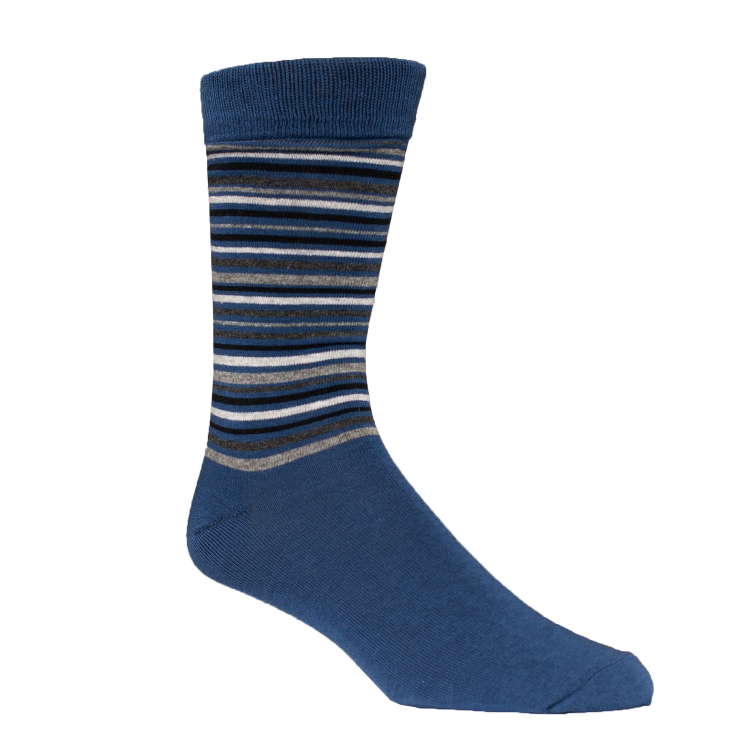Classic Cotton Blend Pinstripe Crew Sock