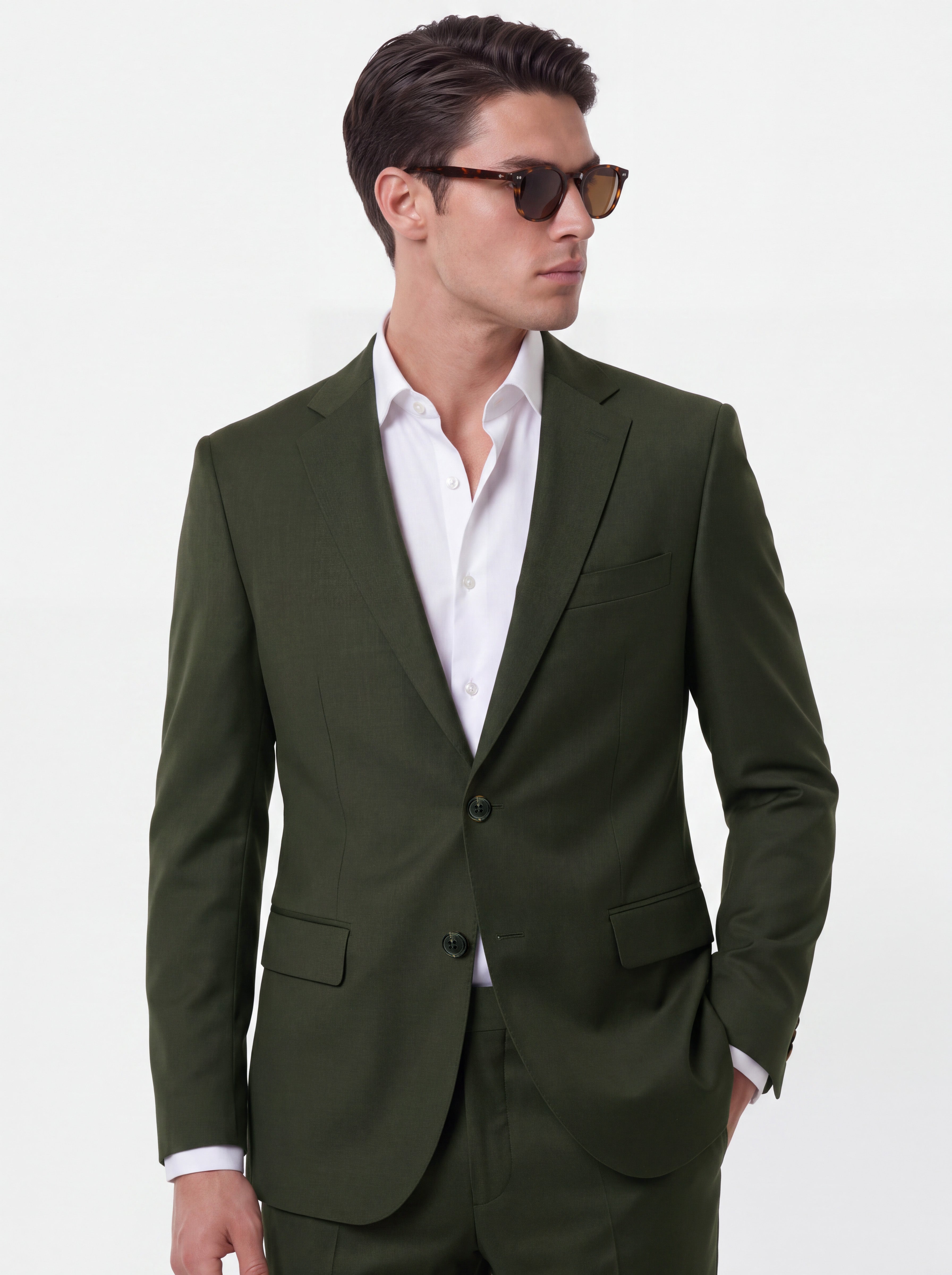 Signature Wool Blend Modern Fit Suit with Refined Silhouette