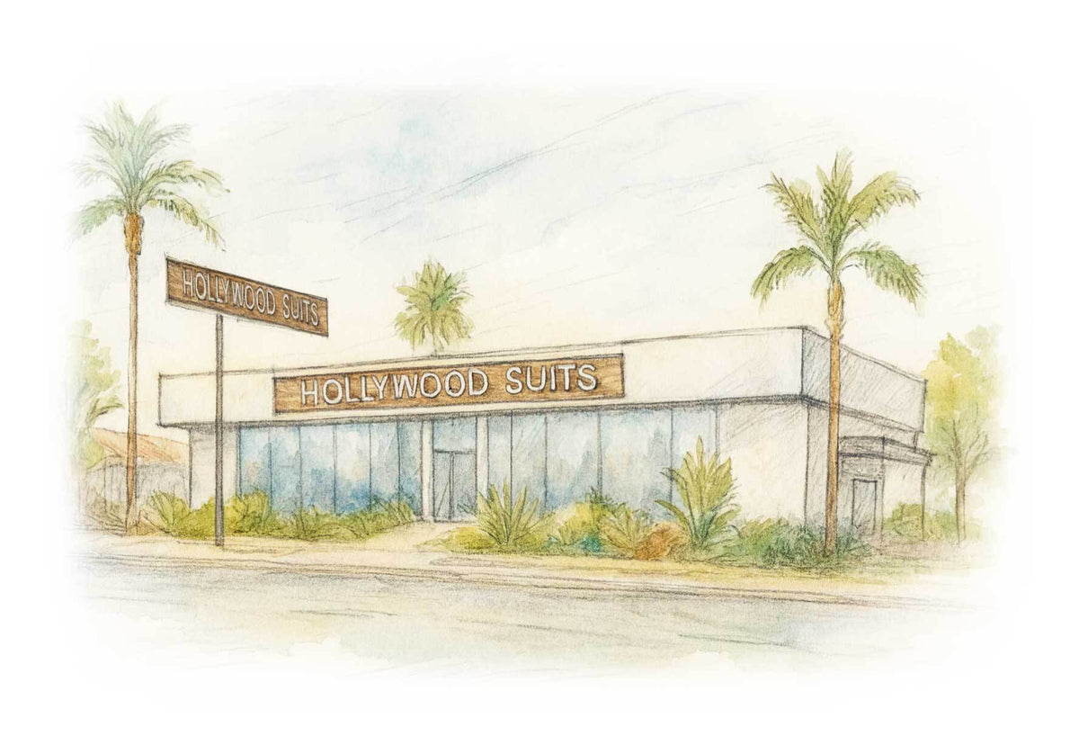 Hollywood Suits — Westminster storefront