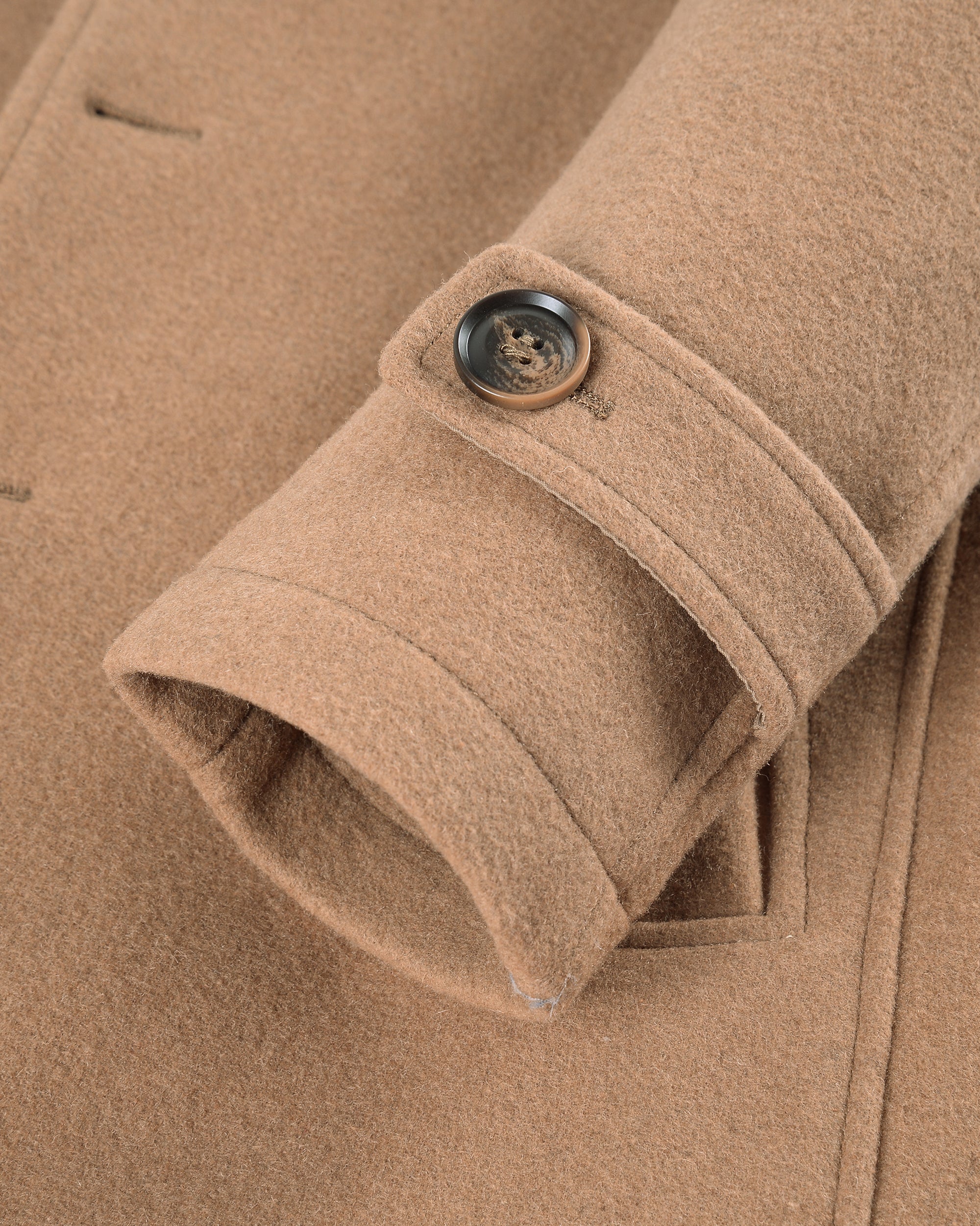 Modern Wool Blend Tailored Overcoat