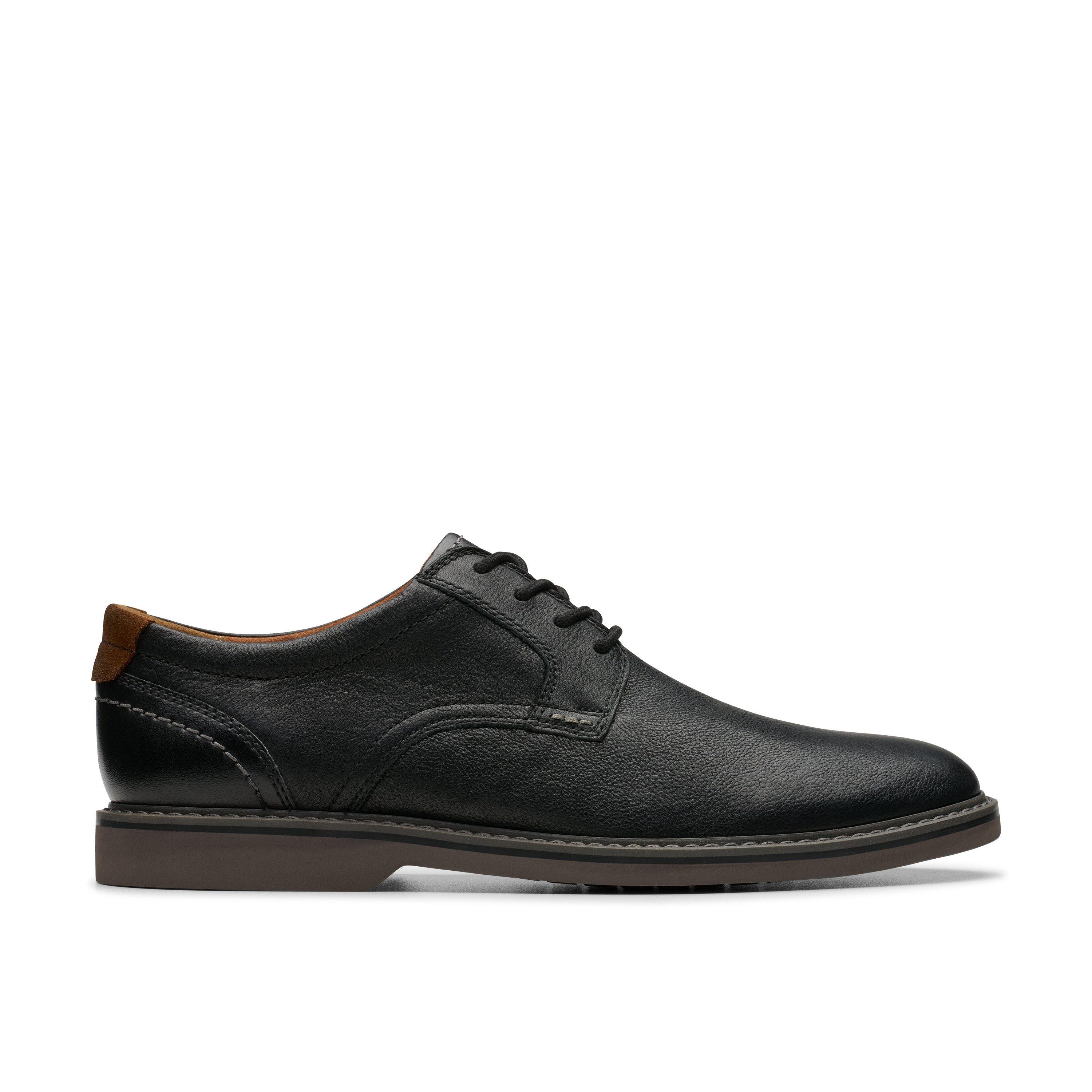 Casual Plain Toe Leather Derby Shoe