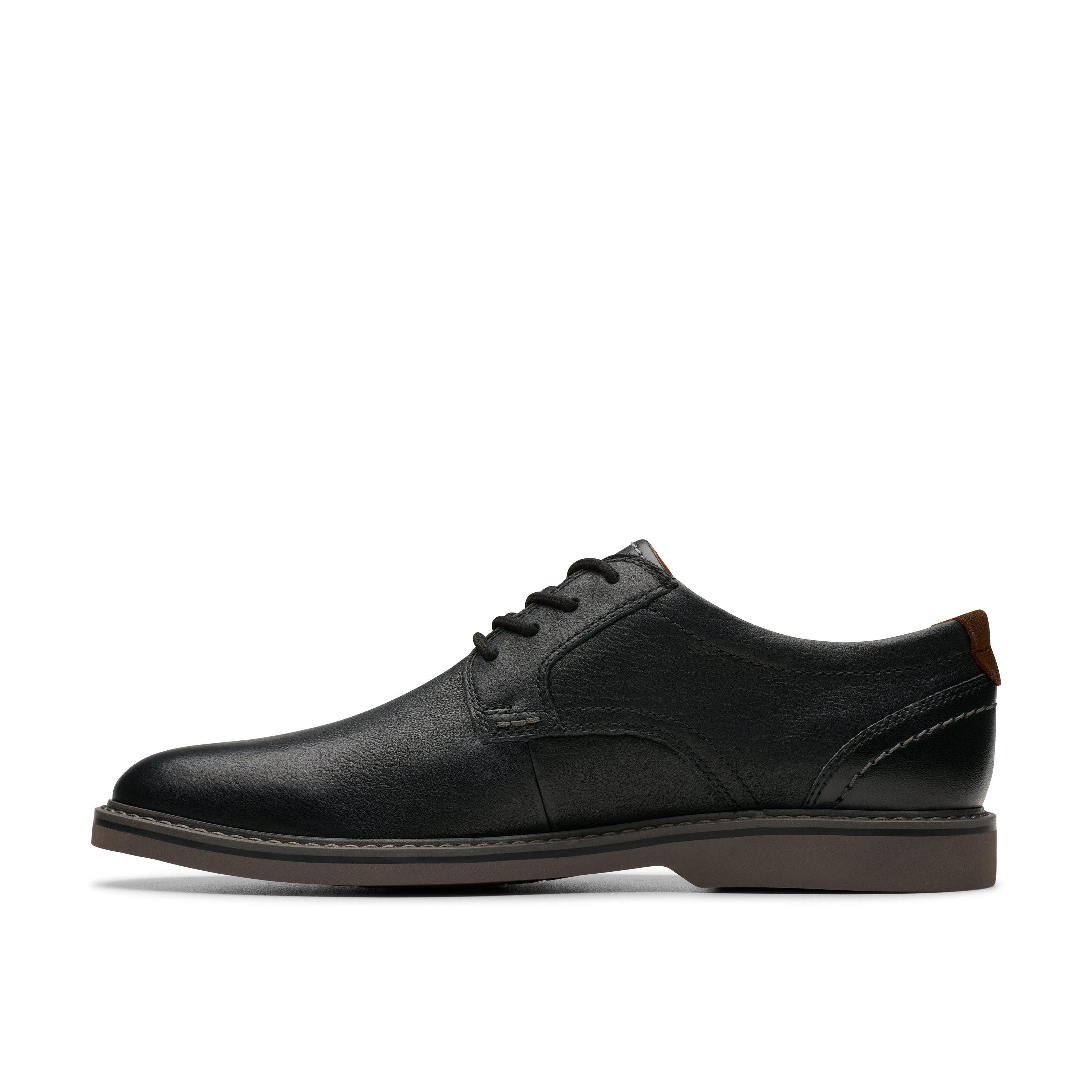Casual Plain Toe Leather Derby Shoe