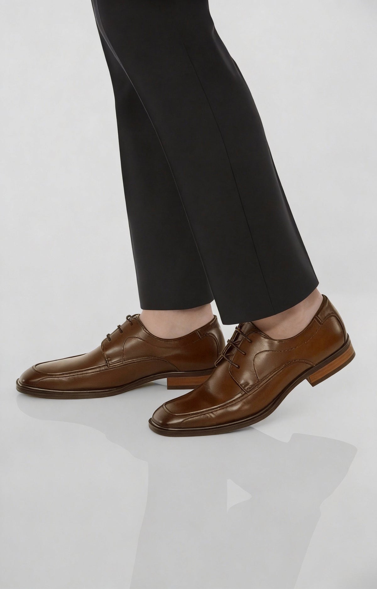 Ara Men Gero Brown Leather Derby Dress Shoes US 8 M Apron Toe Oxford Macchiato Buy Aaron Leather Oxford Style Men main image 4