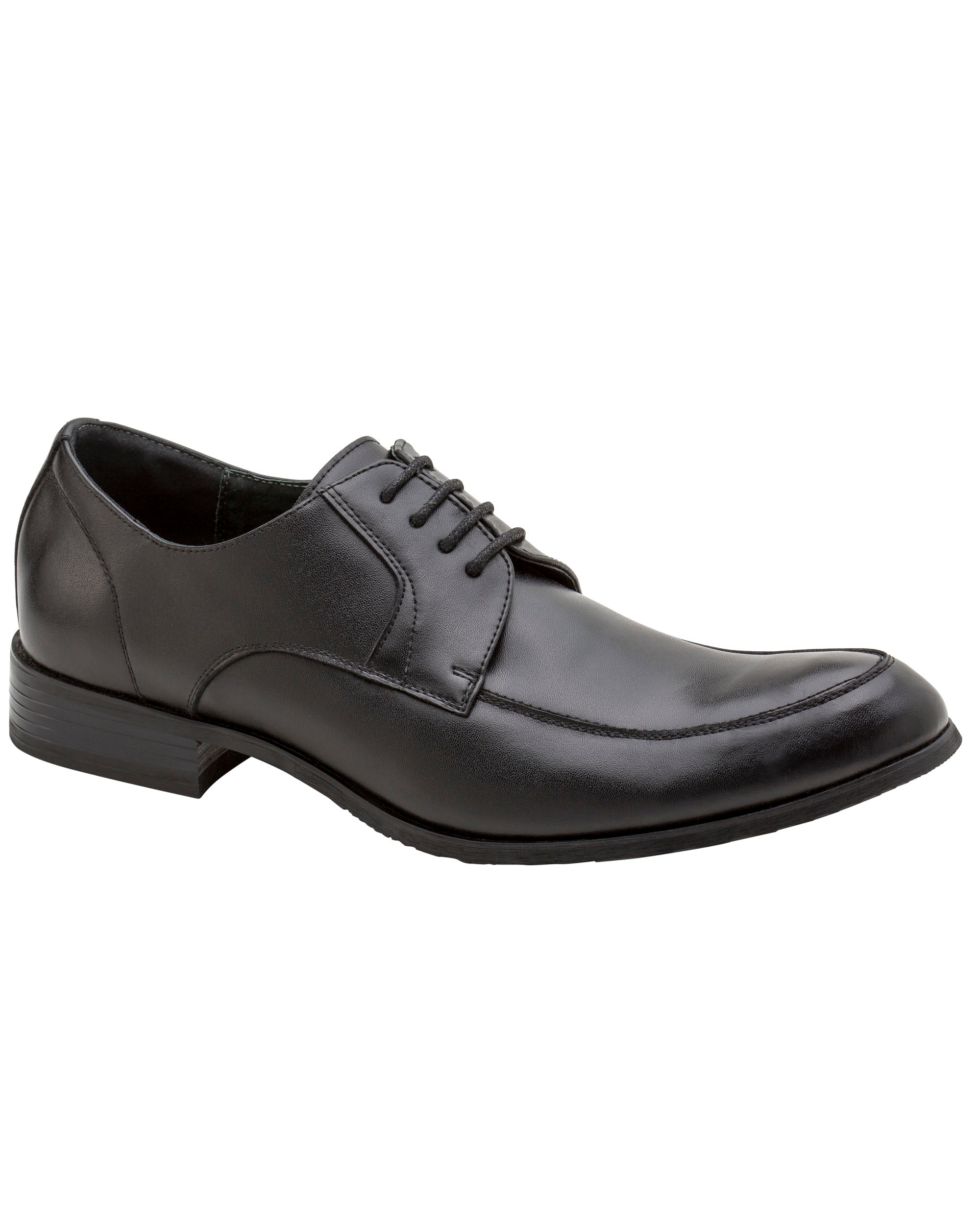 Classic Faux Leather Apron Toe Derby Shoe