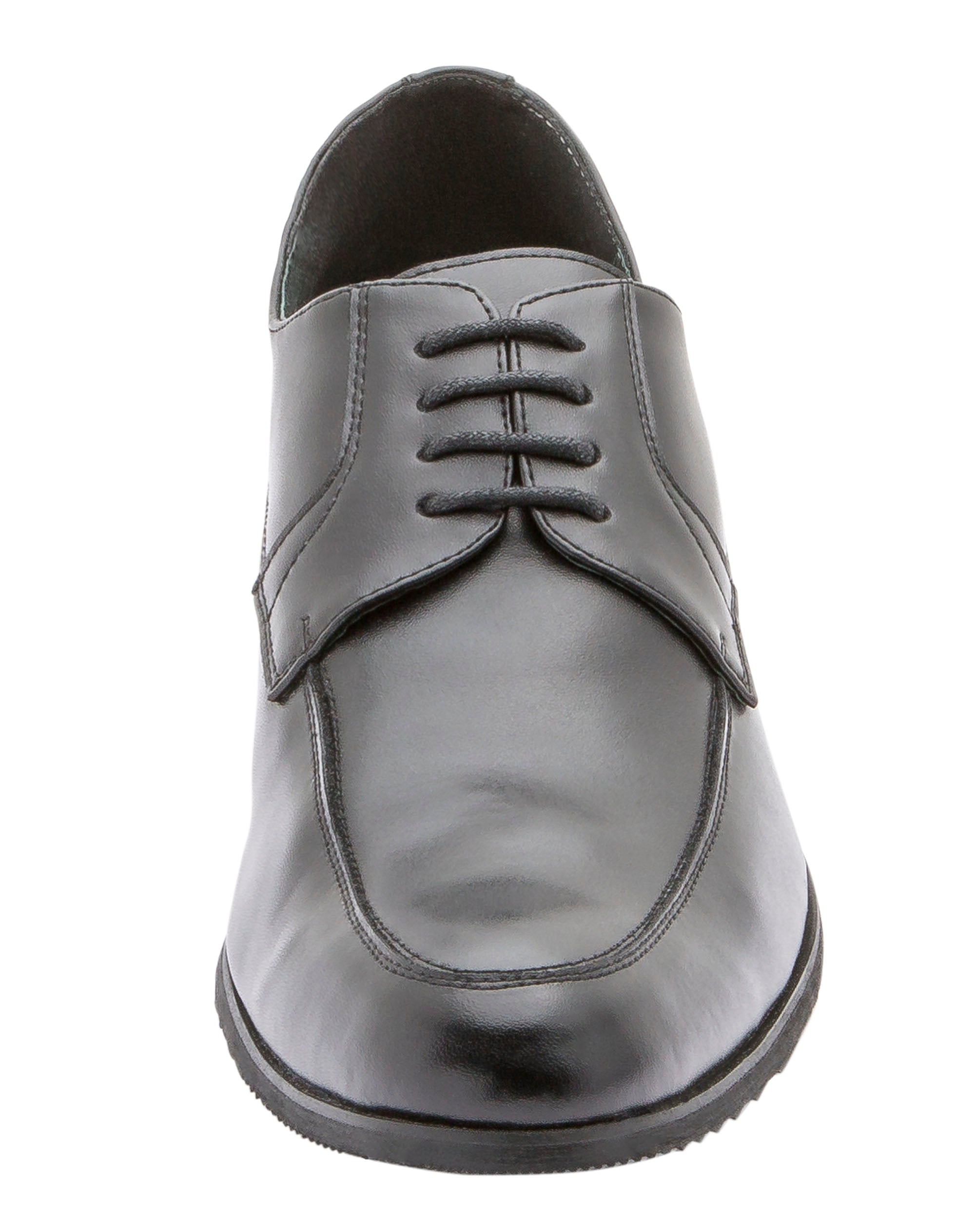 Classic Faux Leather Apron Toe Derby Shoe