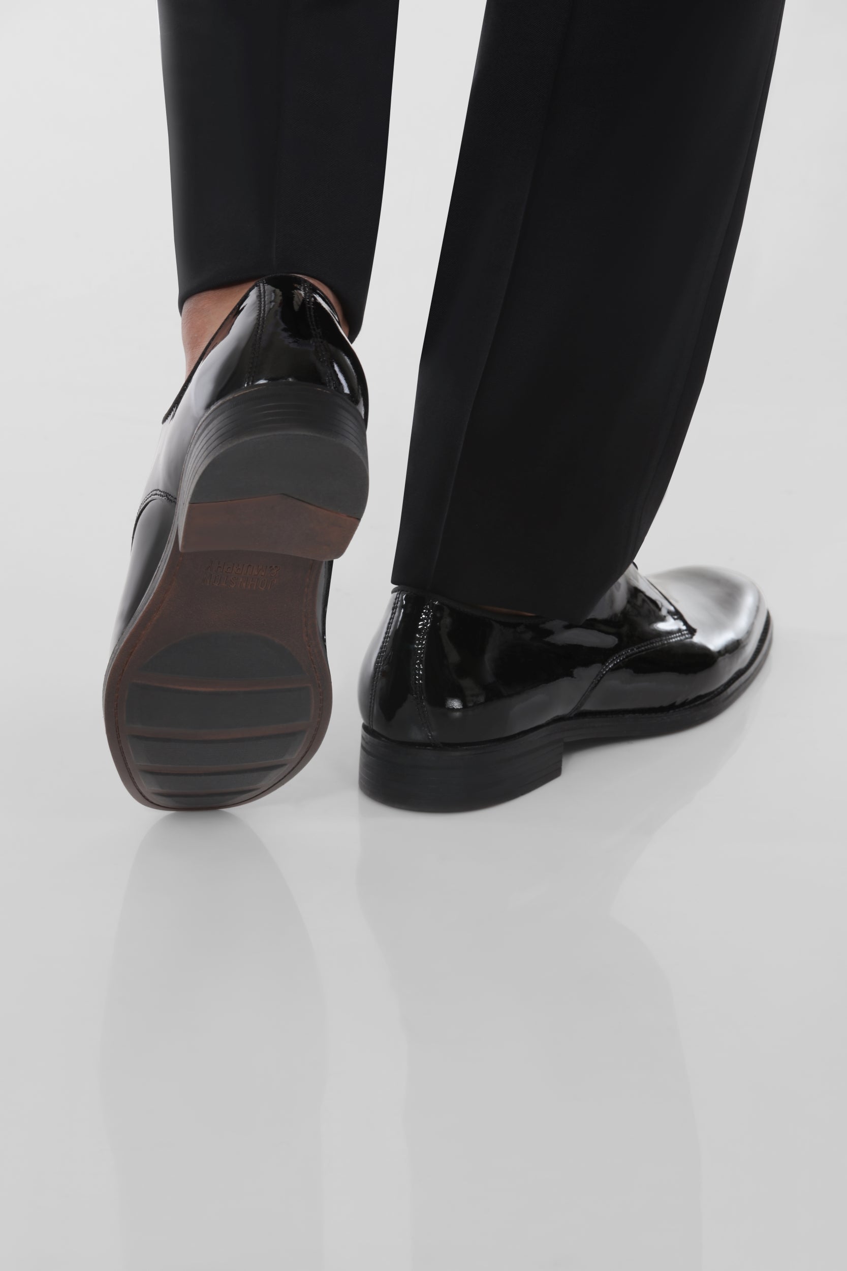 Classic Patent Leather Tuxedo Shoe