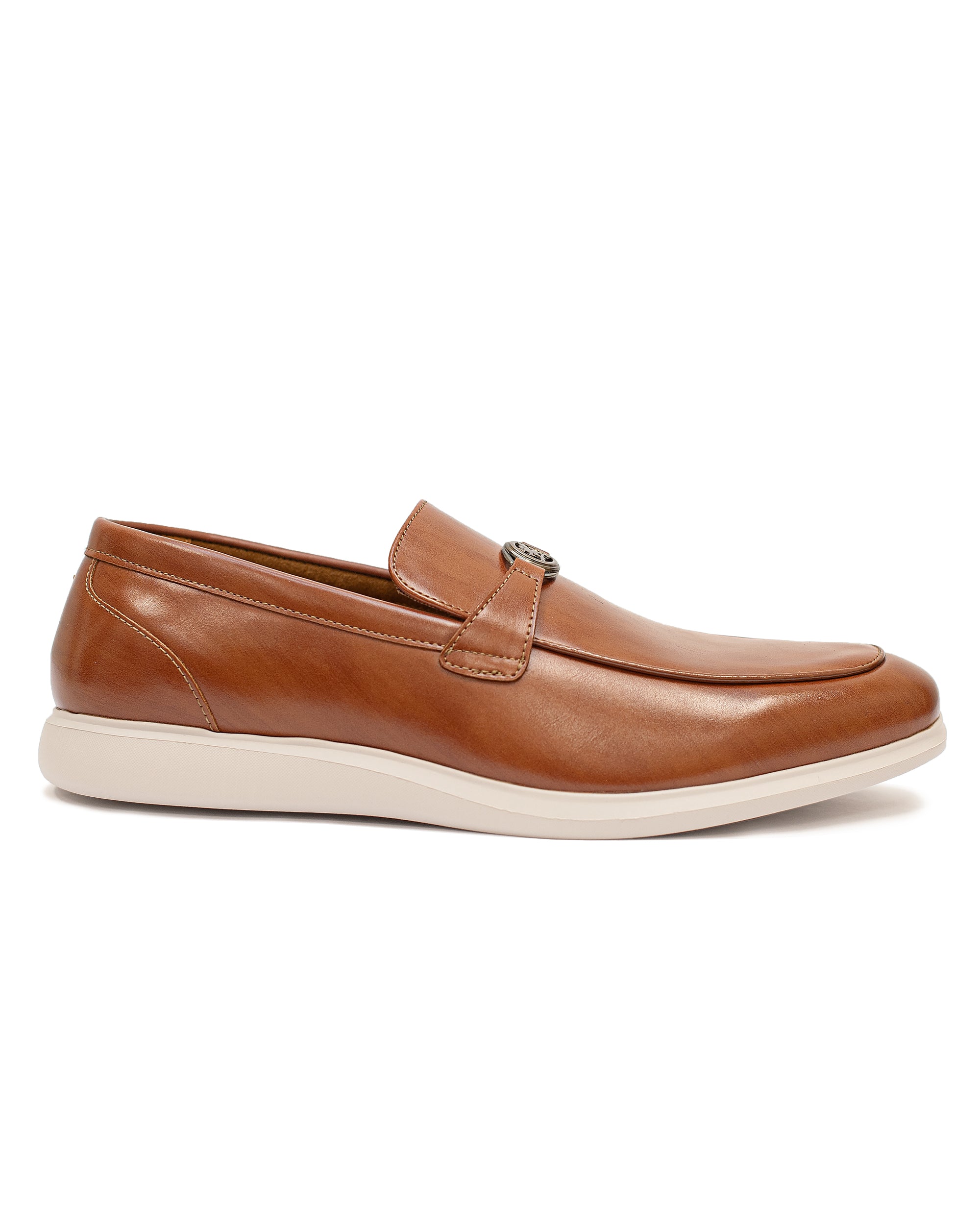 Comfort Sole Medallion Strap Loafer