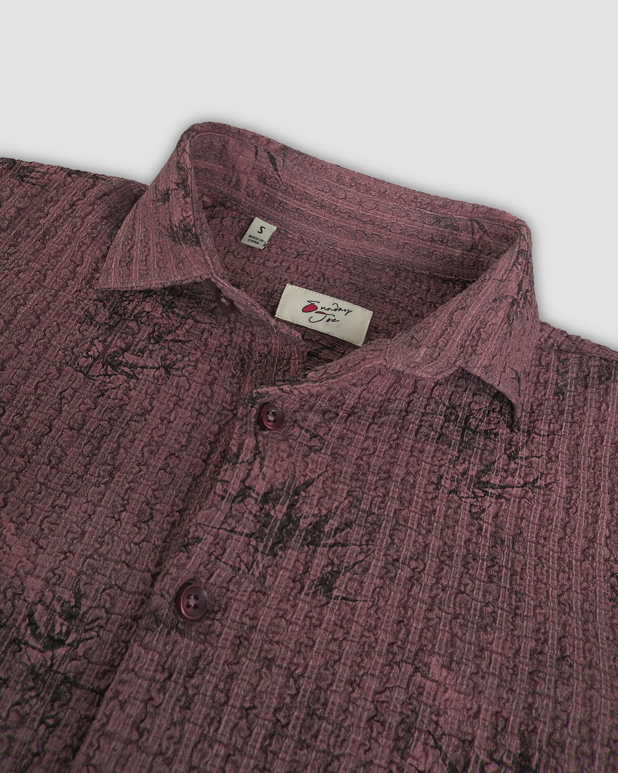 Seersucker Floral Shirt