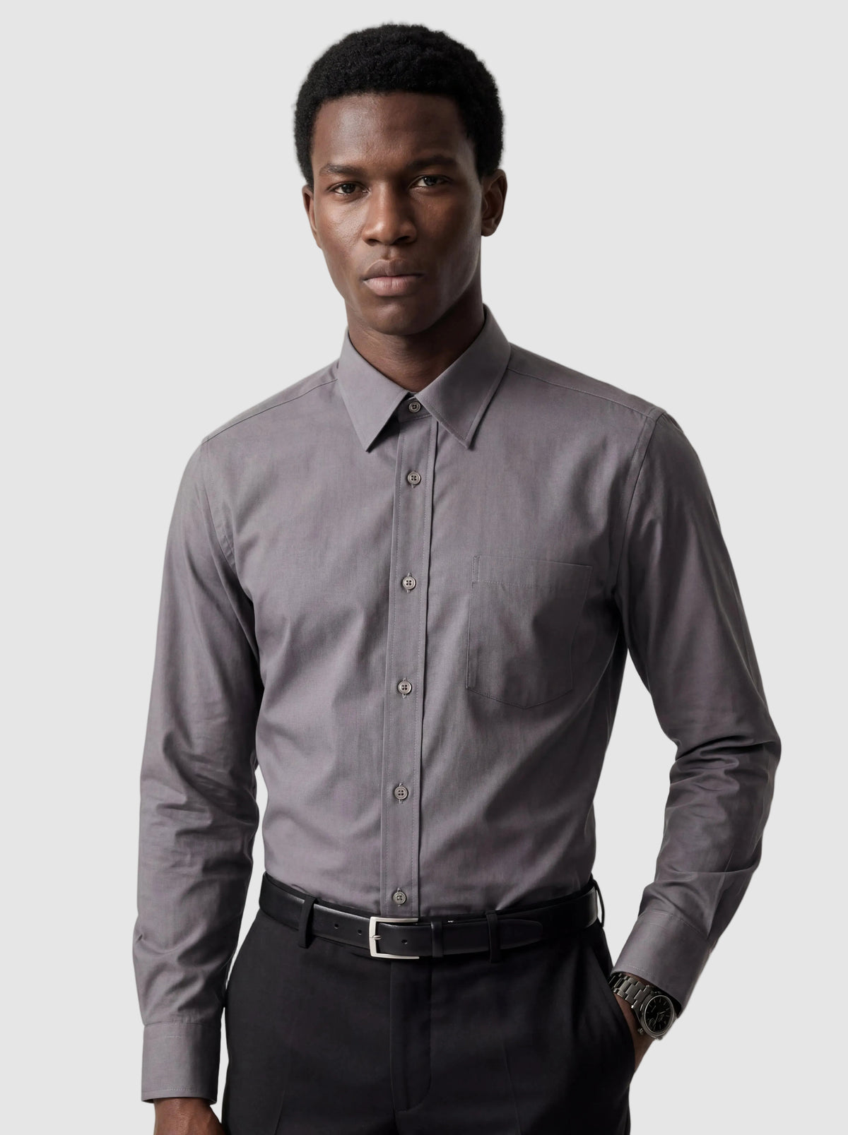 Cotton Blend Dress Shirt