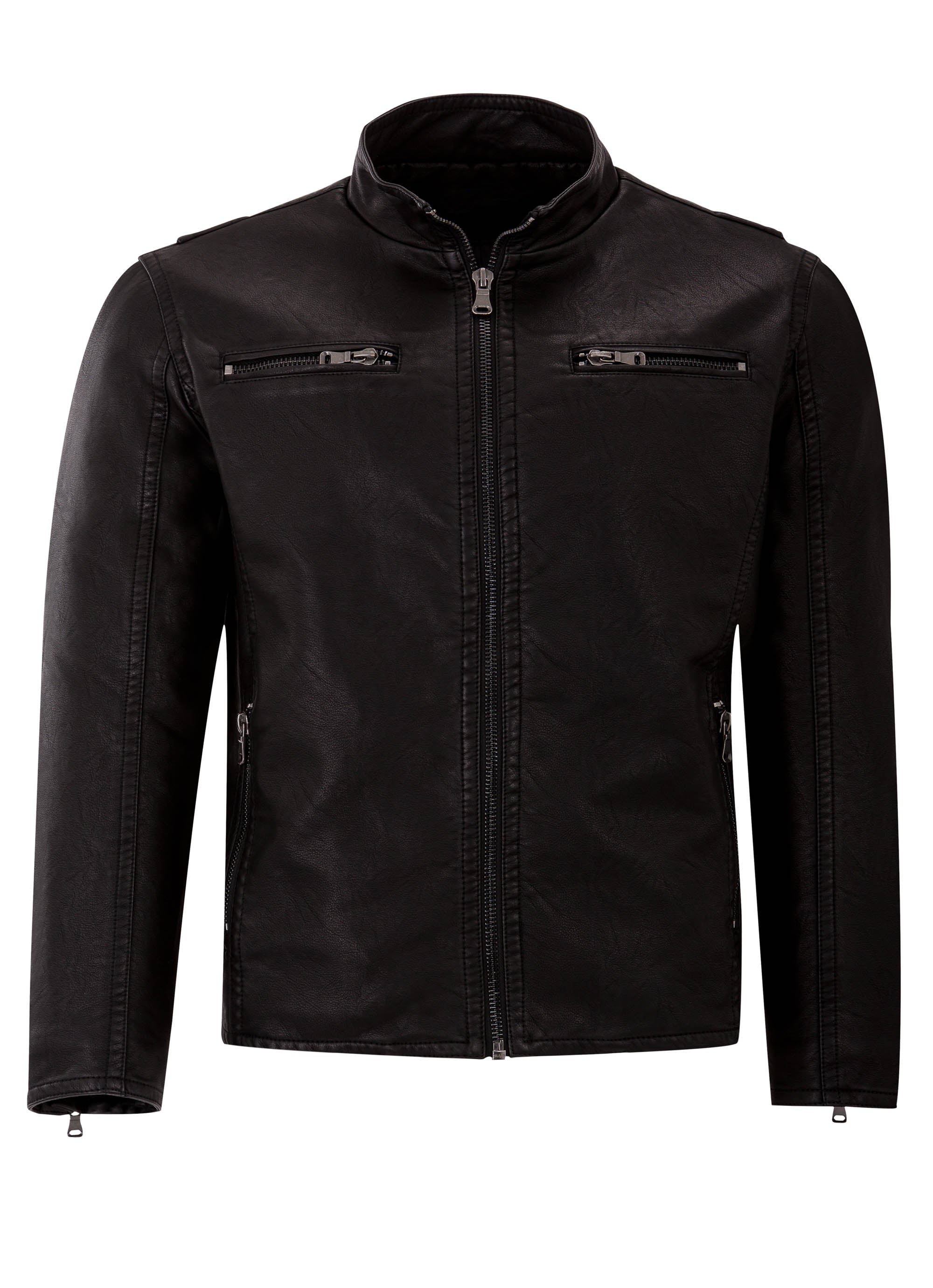 Faux Leather Biker Jacket