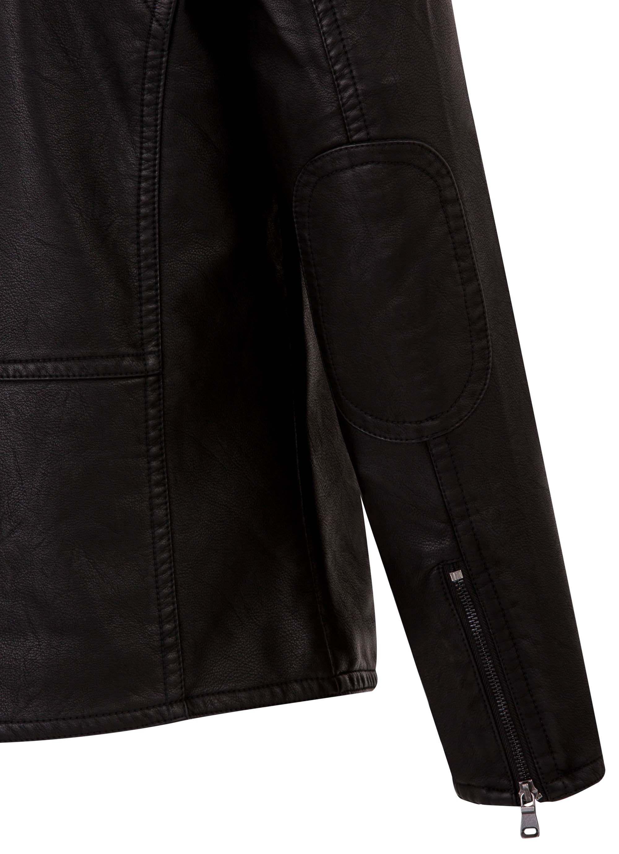 Faux Leather Biker Jacket