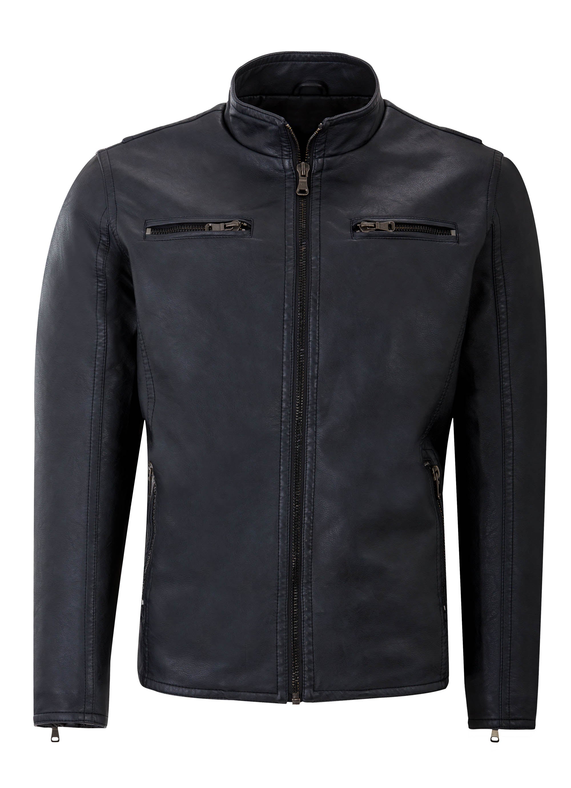 Faux Leather Biker Jacket