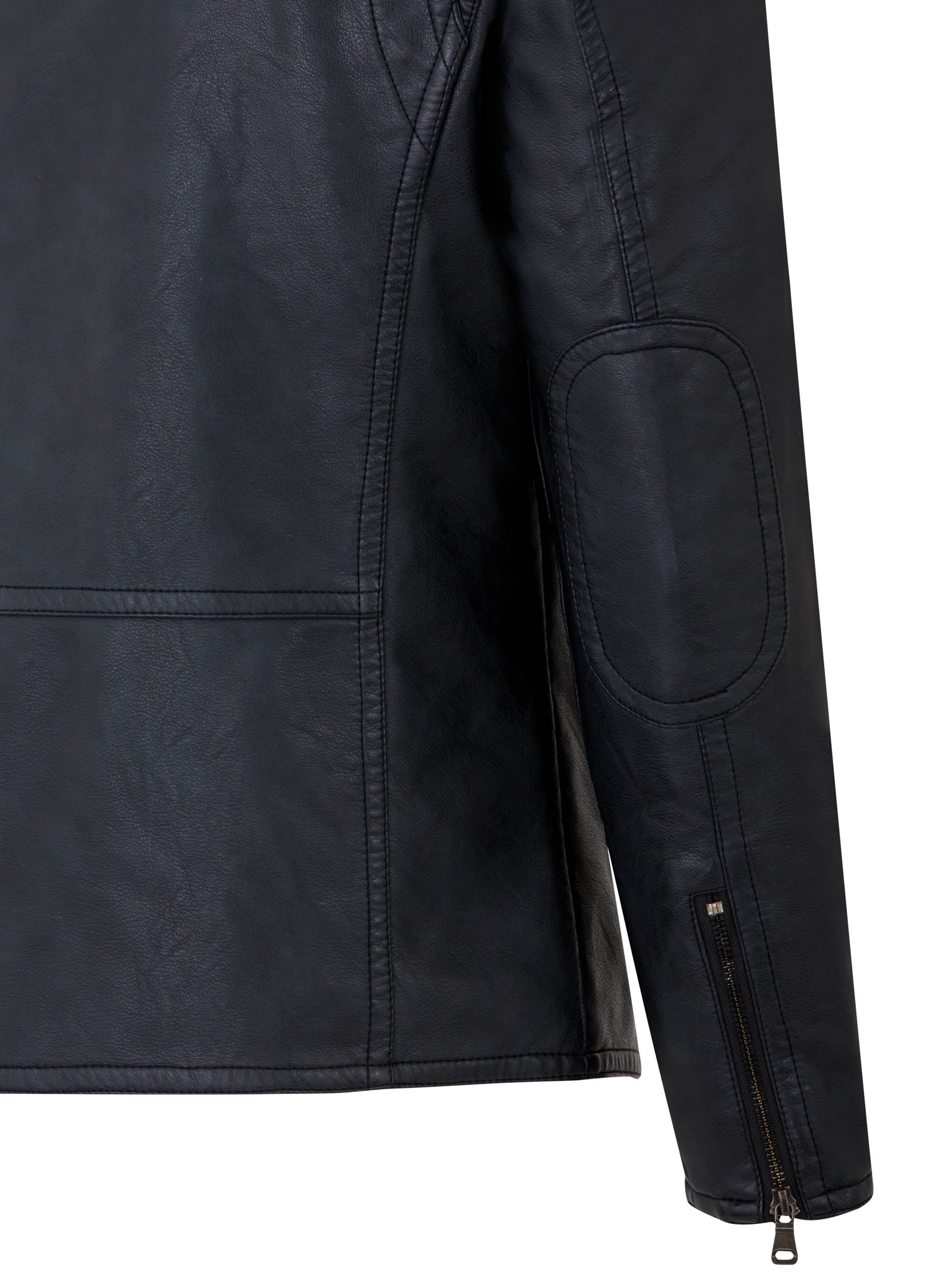 Faux Leather Biker Jacket