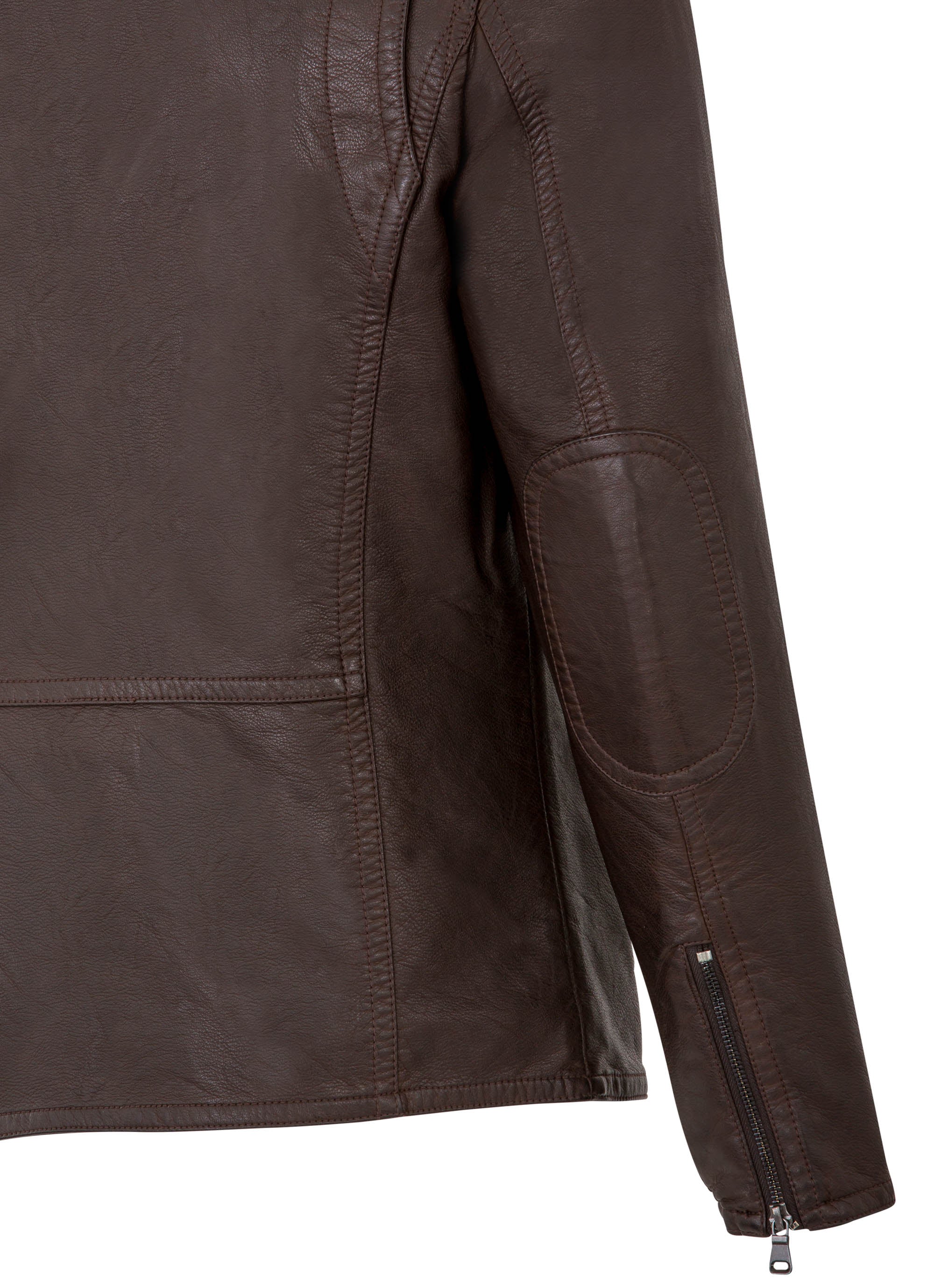 Faux Leather Biker Jacket
