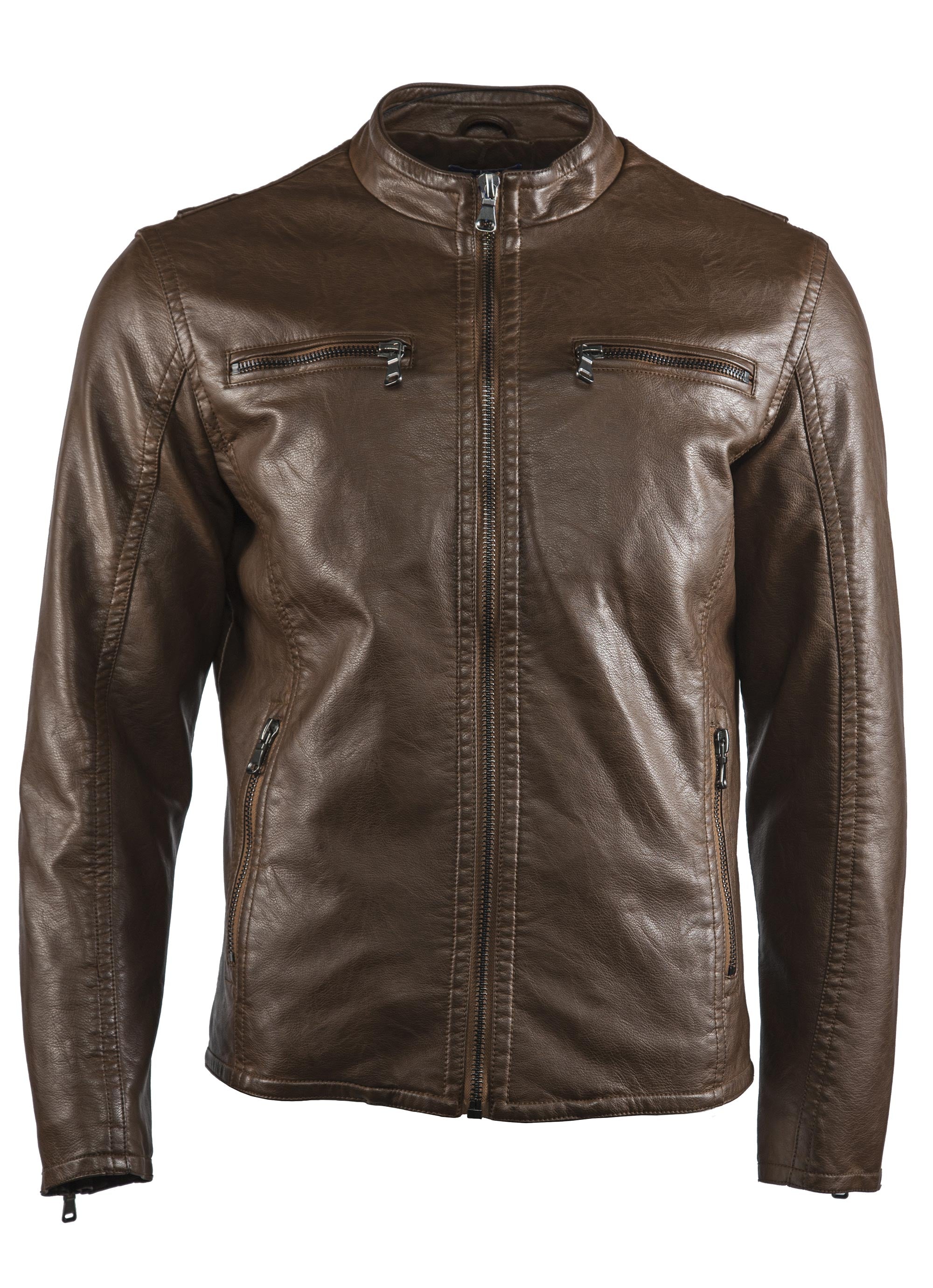 Faux Leather Biker Jacket