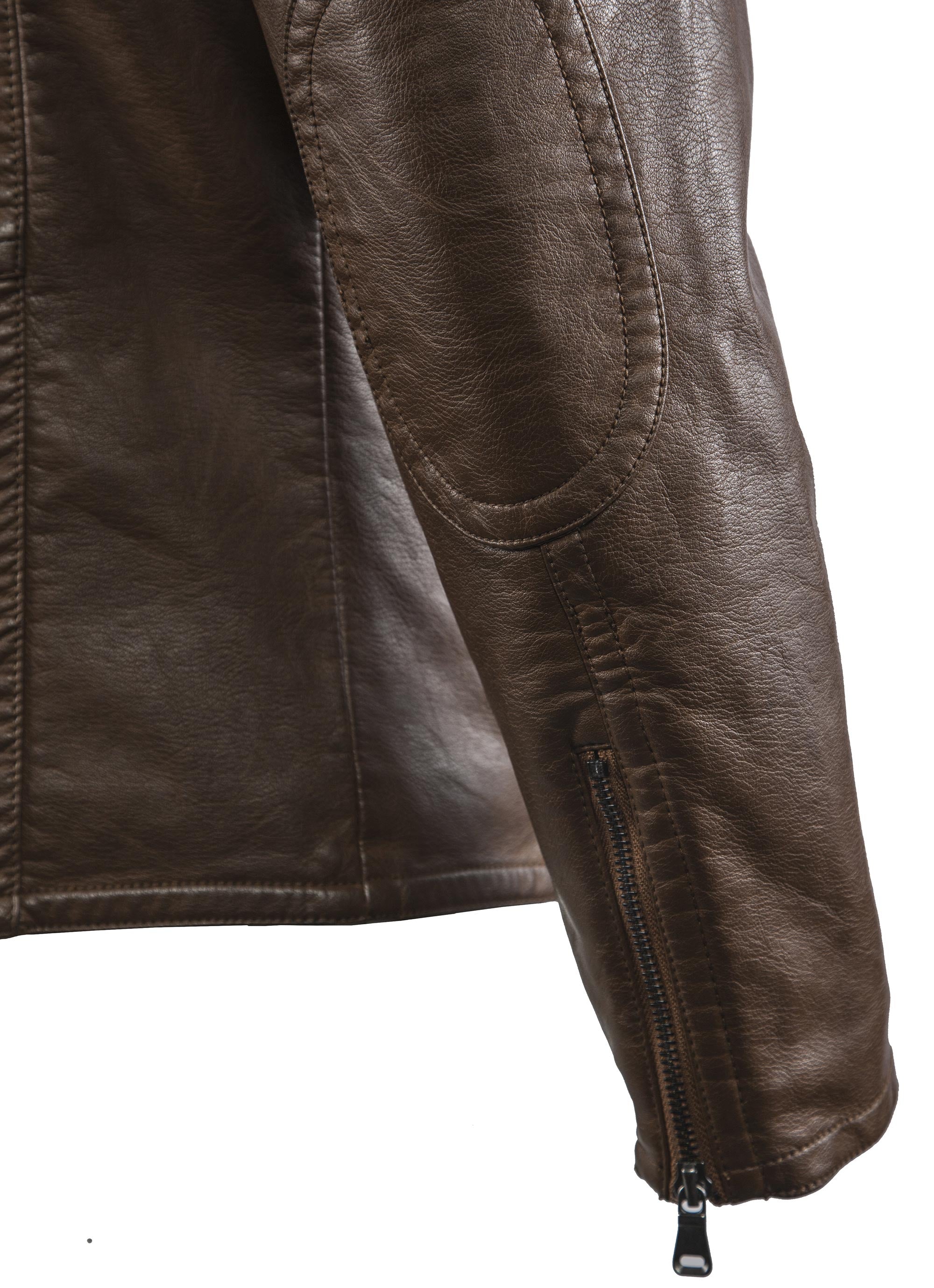 Faux Leather Biker Jacket