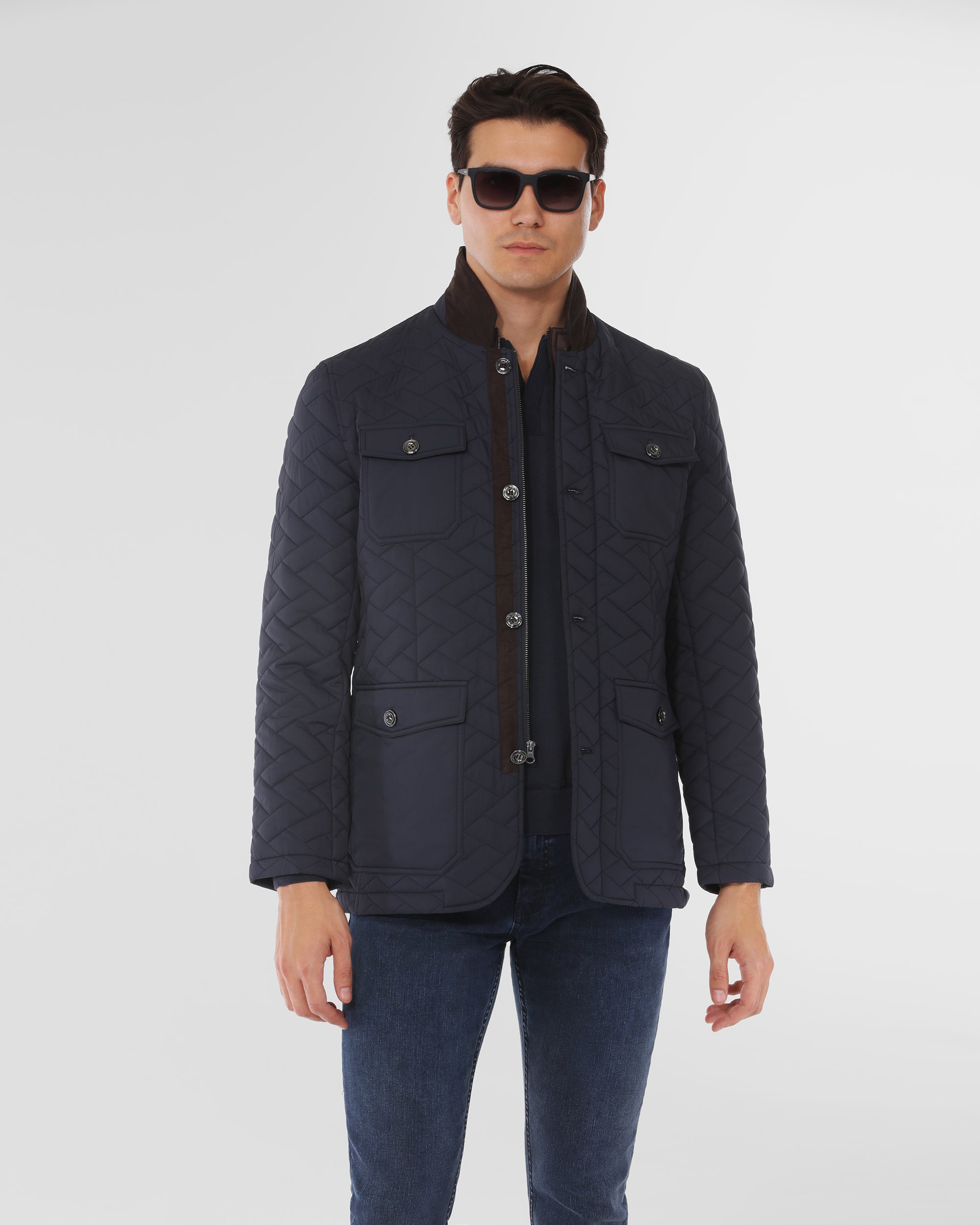 Chevron Quilted Field Jacket