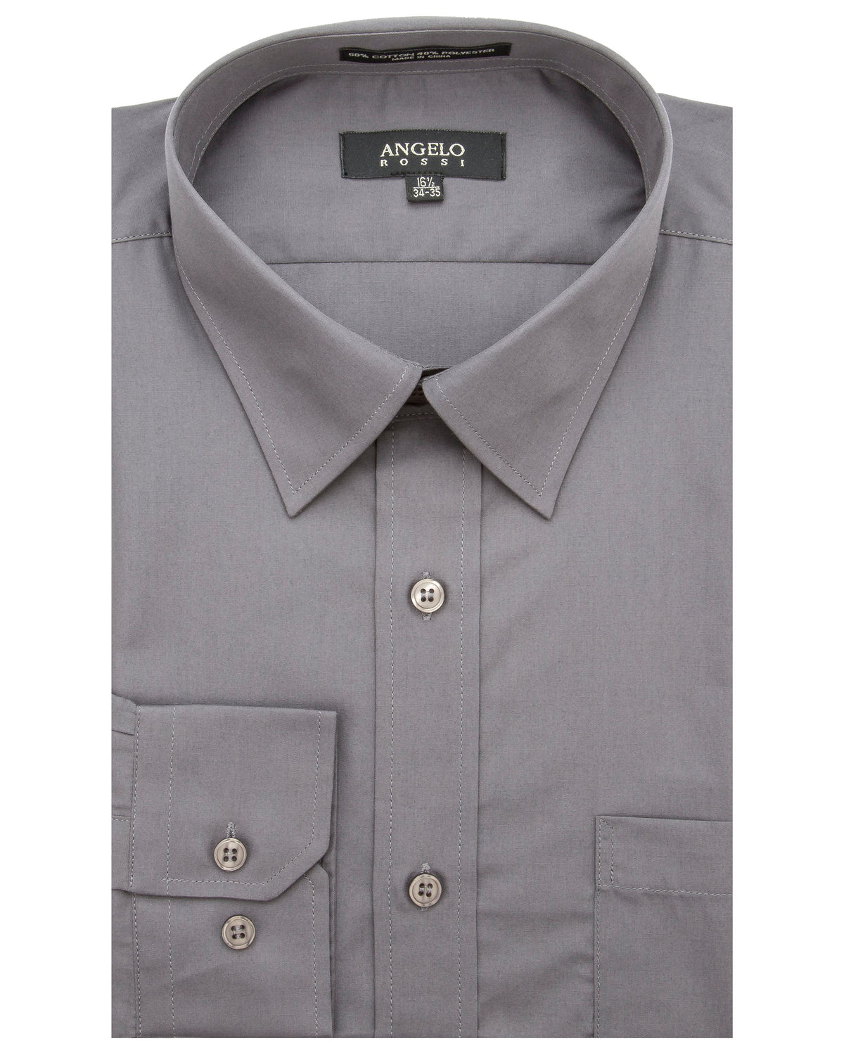 Cotton Blend Dress Shirt BURGUNDY / 17.5 / 32/33 Cotton Blend Dress Shirt BURGUNDY / 17.5 / 32/33