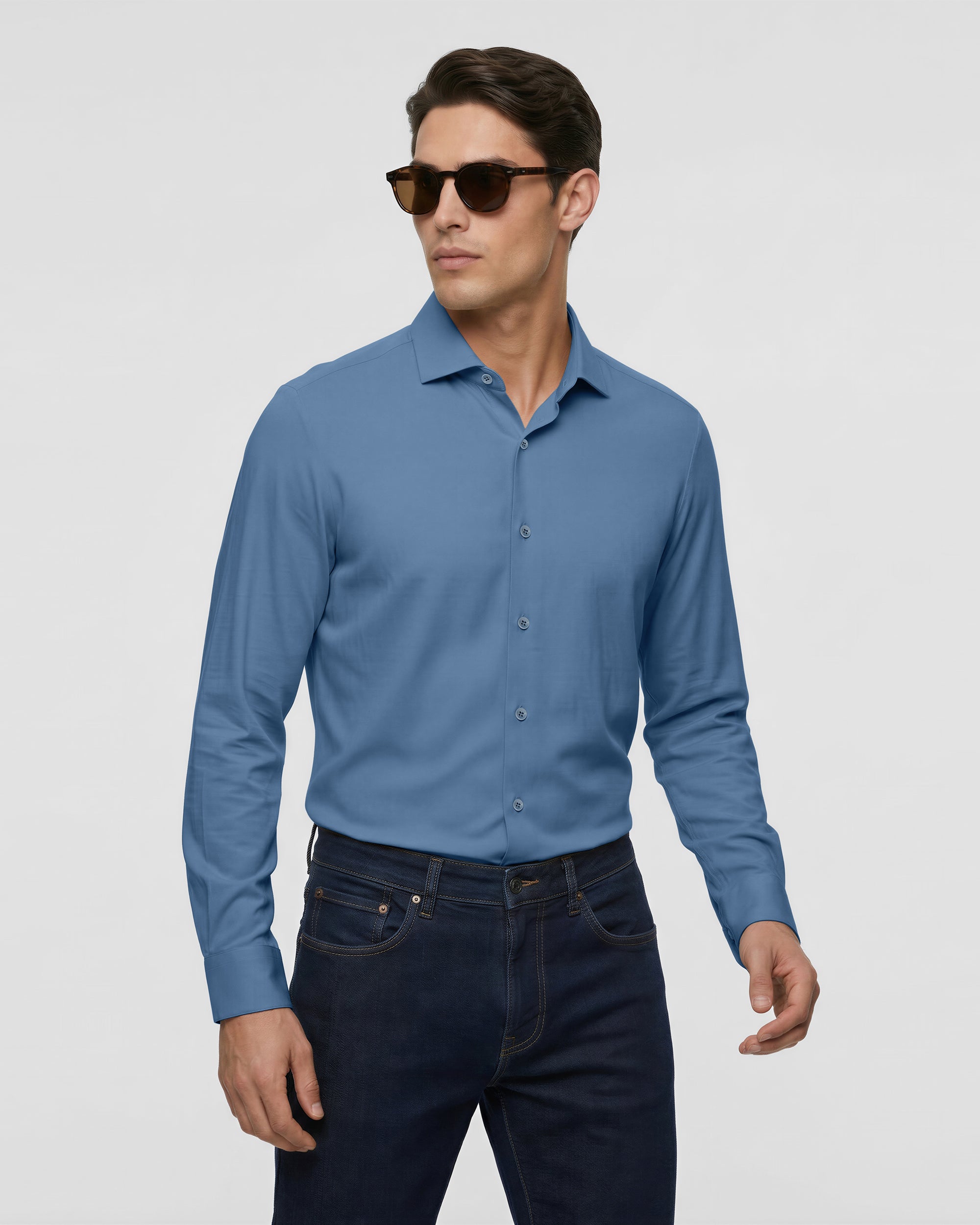 Ultra-Soft Stretch Viscose Shirt