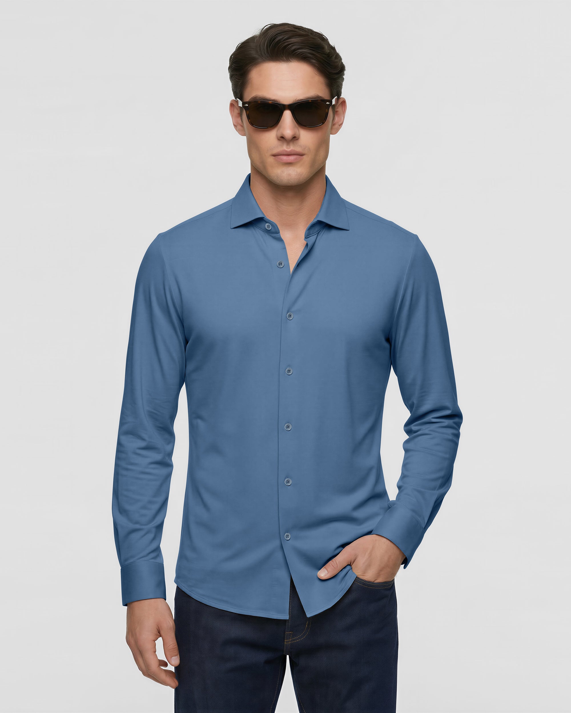 Ultra-Soft Stretch Viscose Shirt