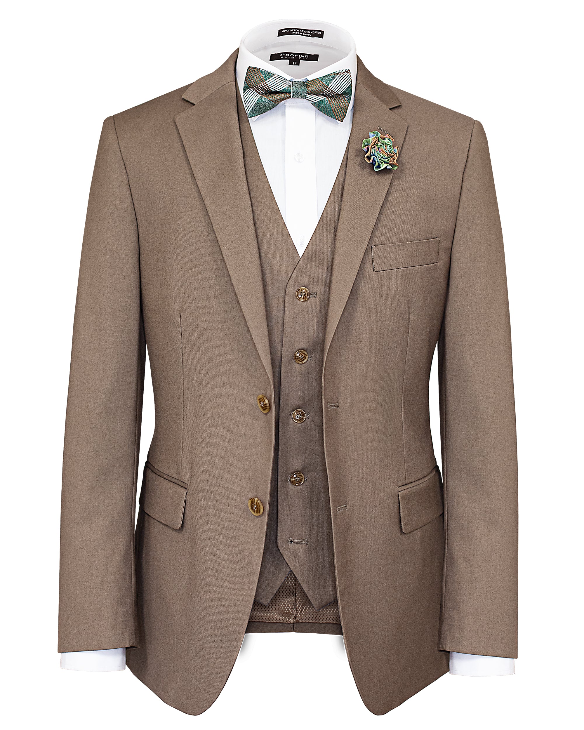 Performance Modern Fit Suit with Vest