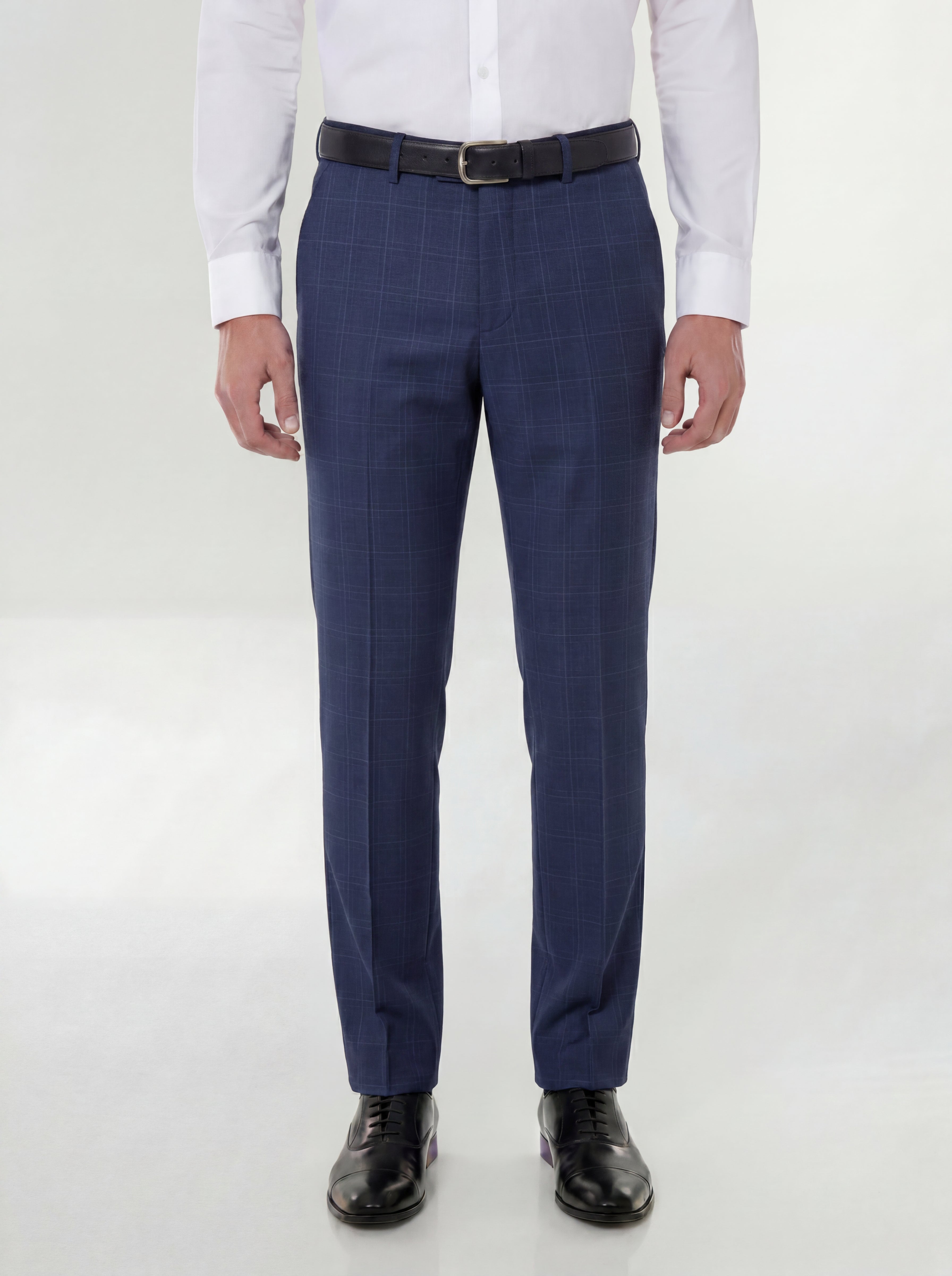 Plaid Extreme Slim Fit Wool Blend Suit