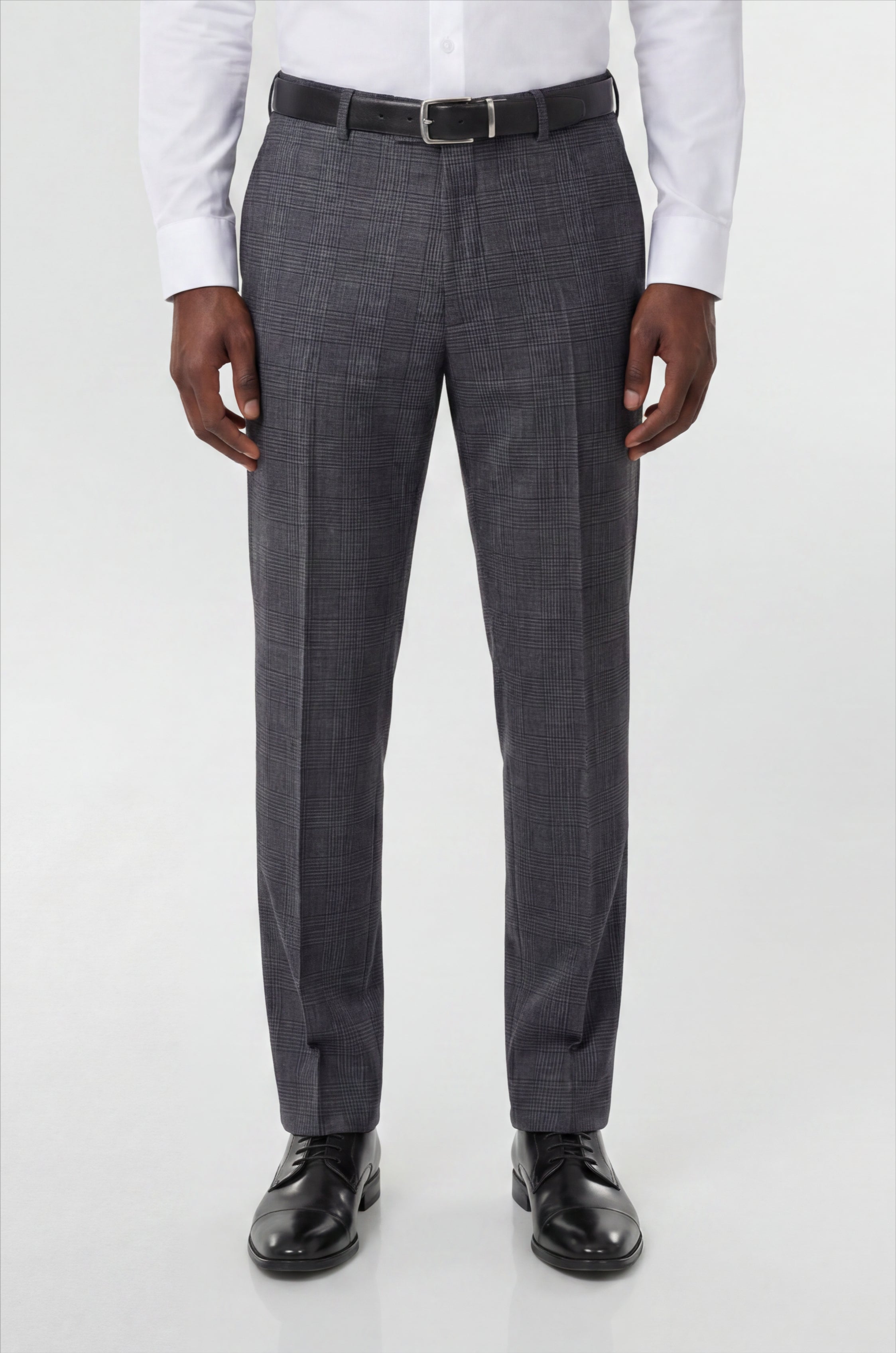 Plaid Slim Fit Wool Blend Suit