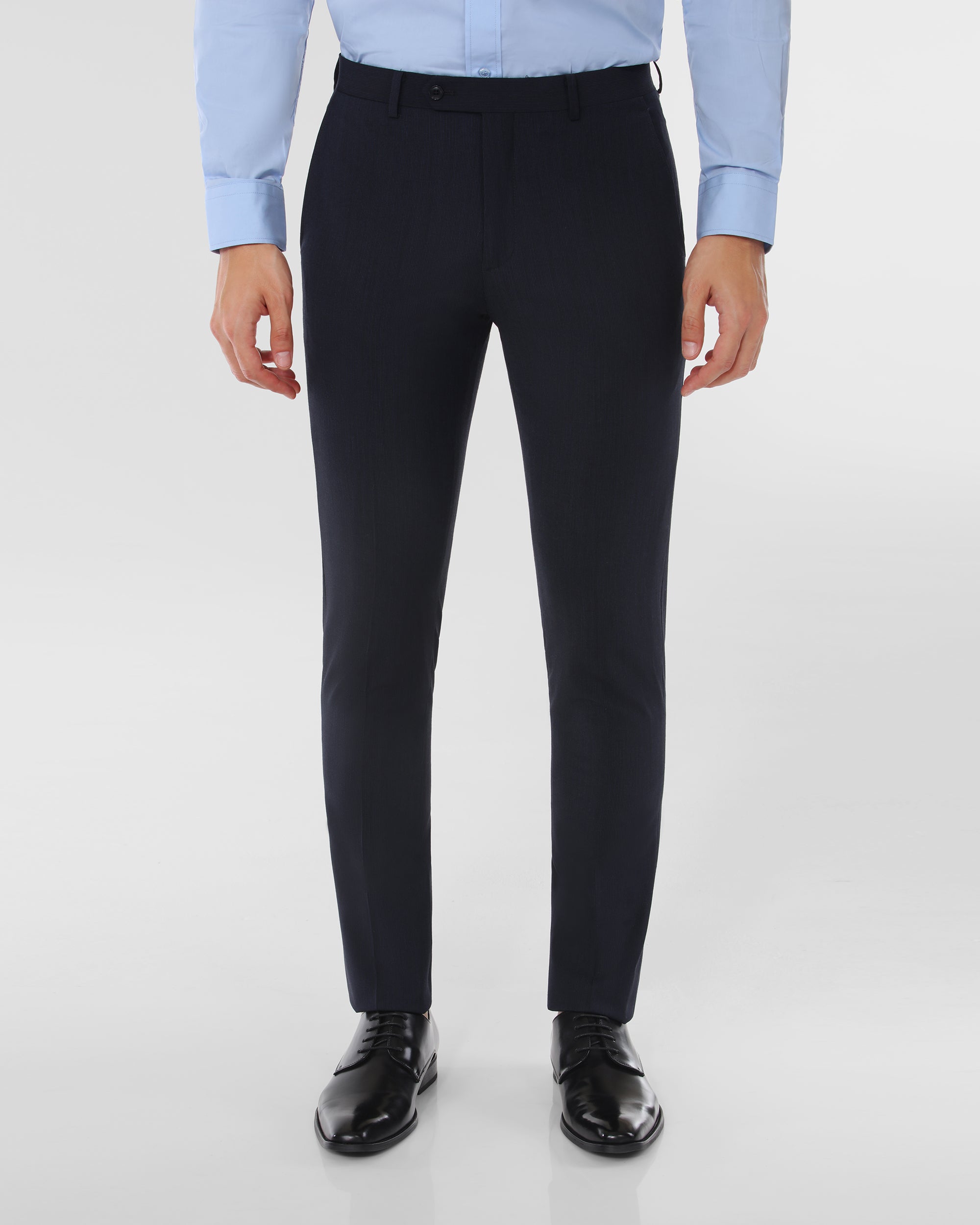 Mini Stripe Slim Fit Wool Blend Suit