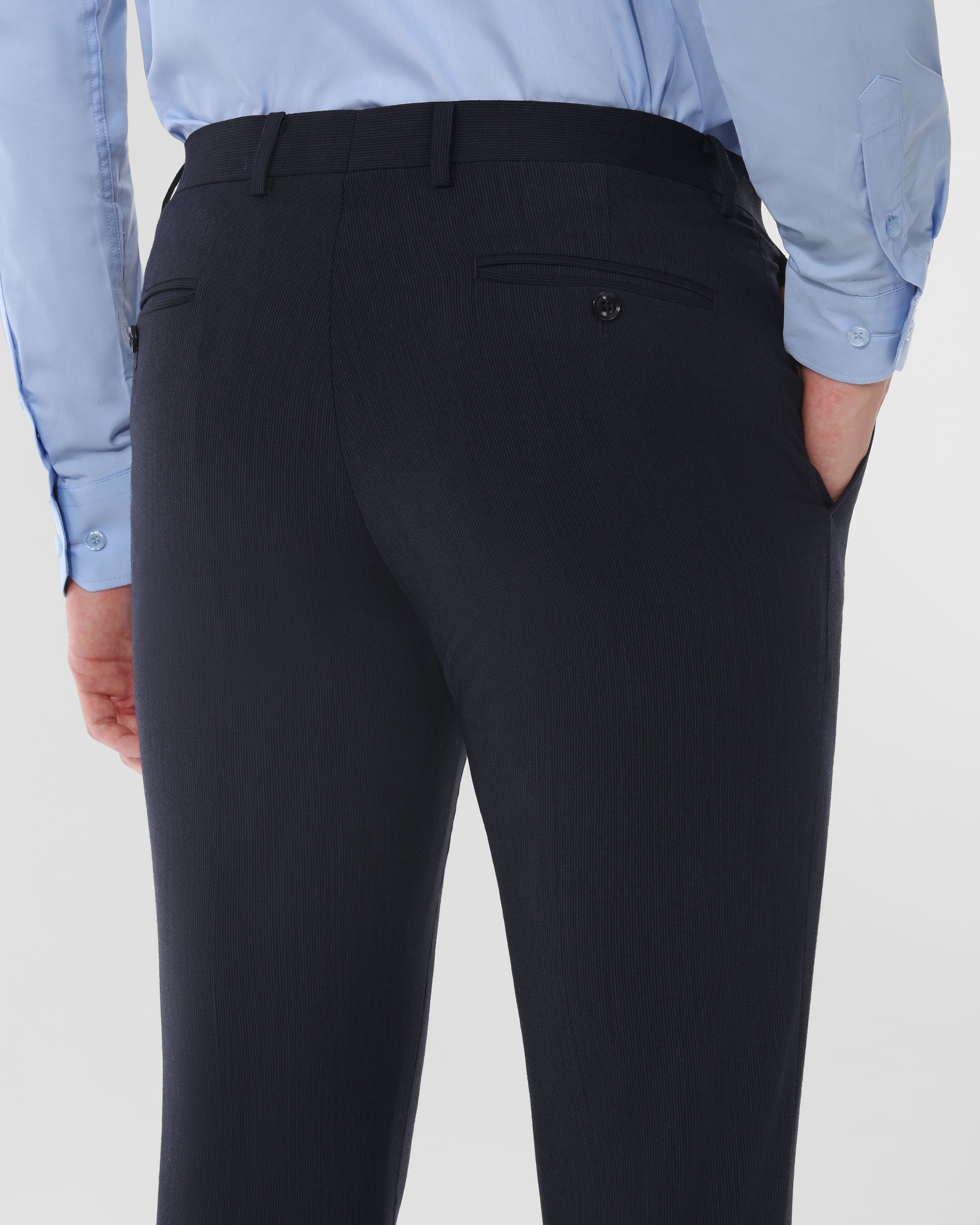 Mini Stripe Slim Fit Wool Blend Suit