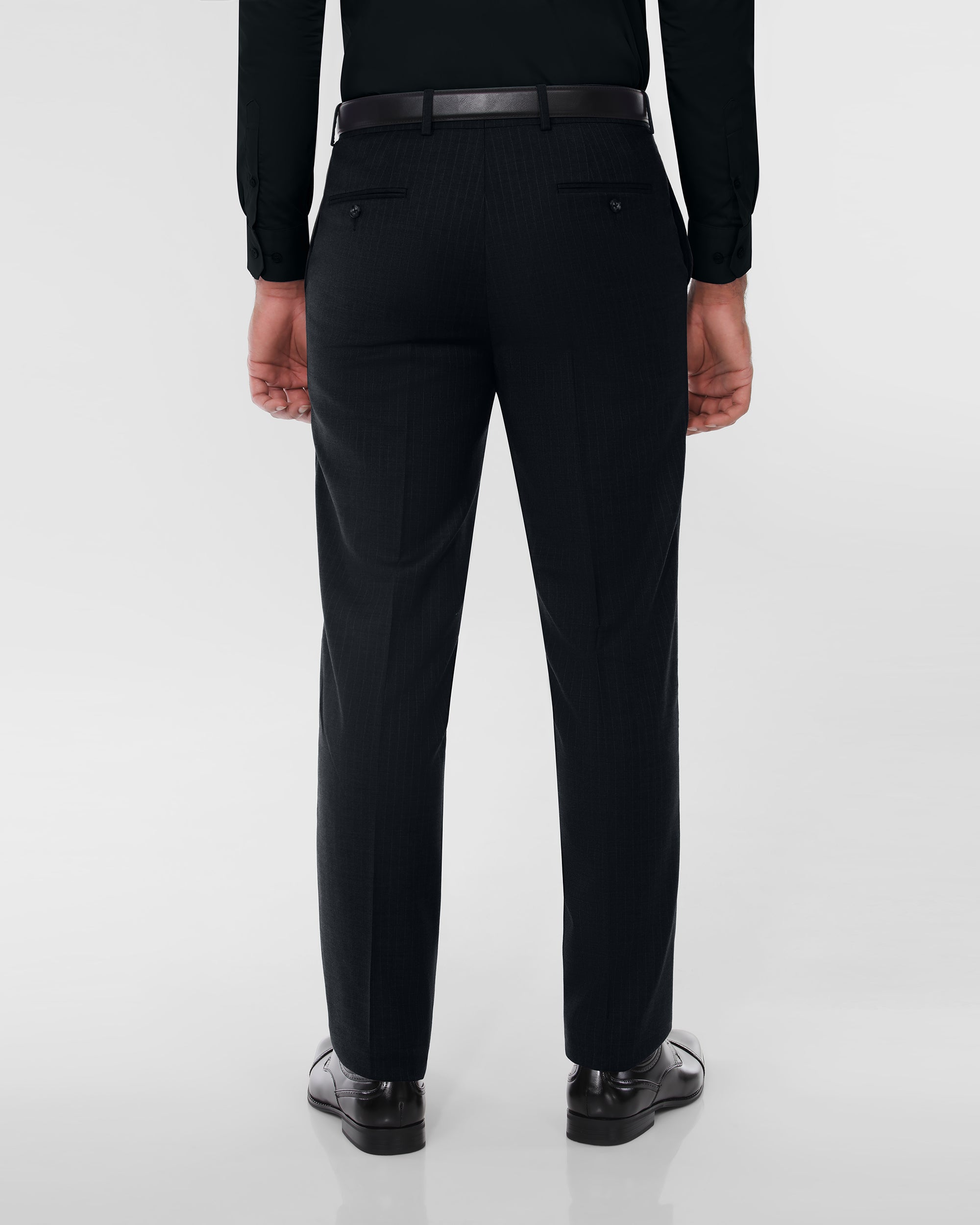 Pin Stripe Modern Fit Wool Cashmere Suit