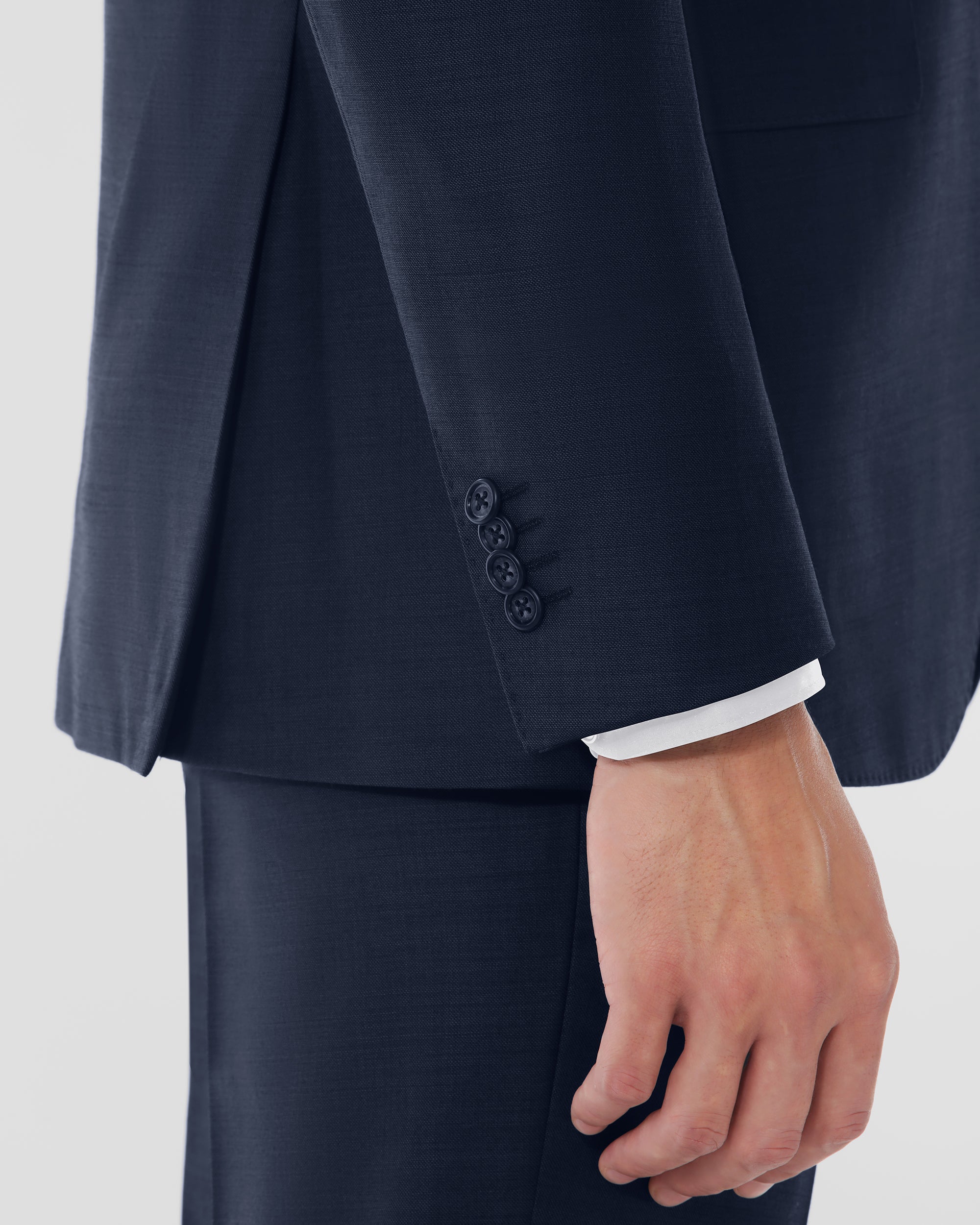 Sharkskin Modern Fit Wool Cashmere Suit