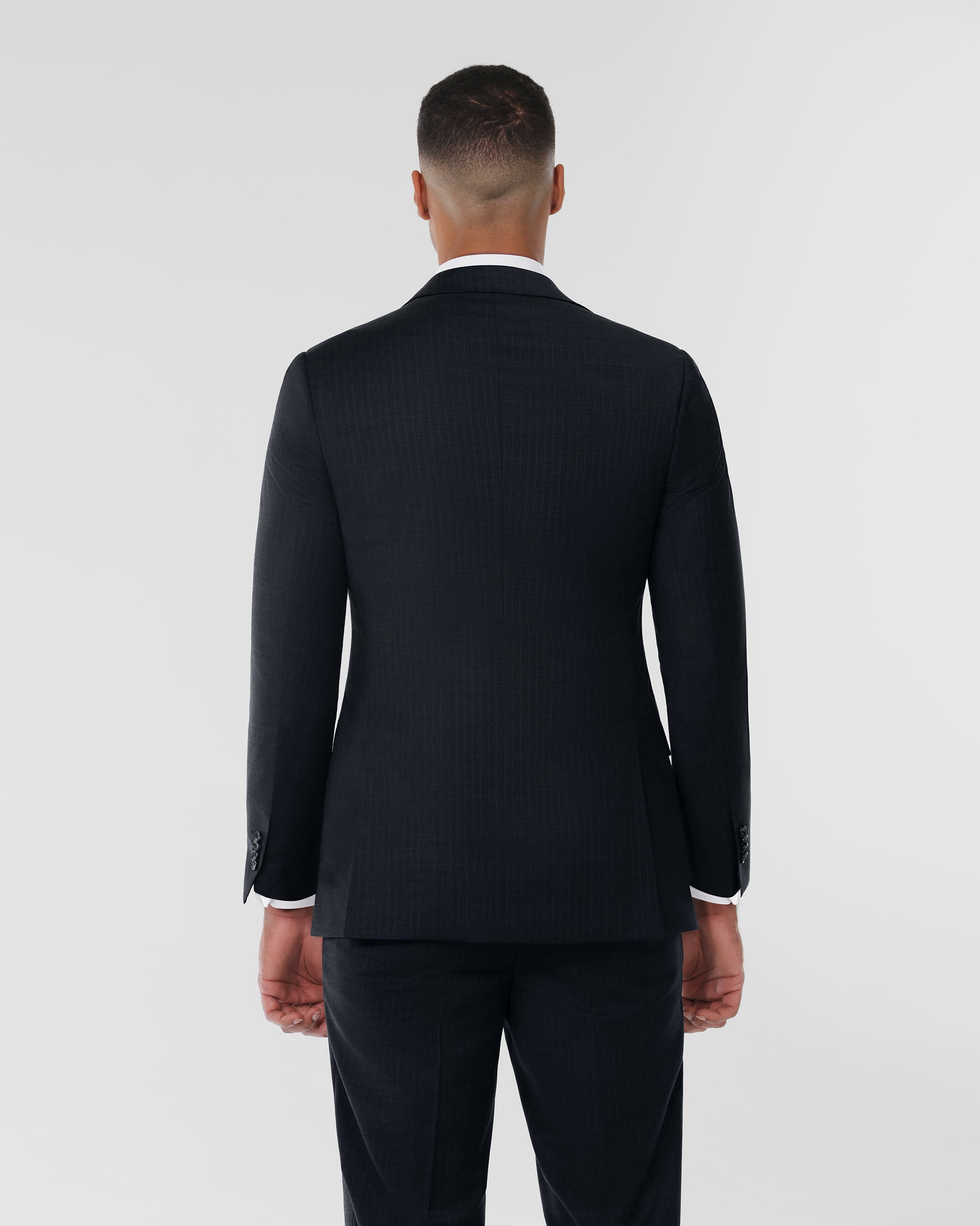Pin Stripe Modern Fit Wool Cashmere Suit